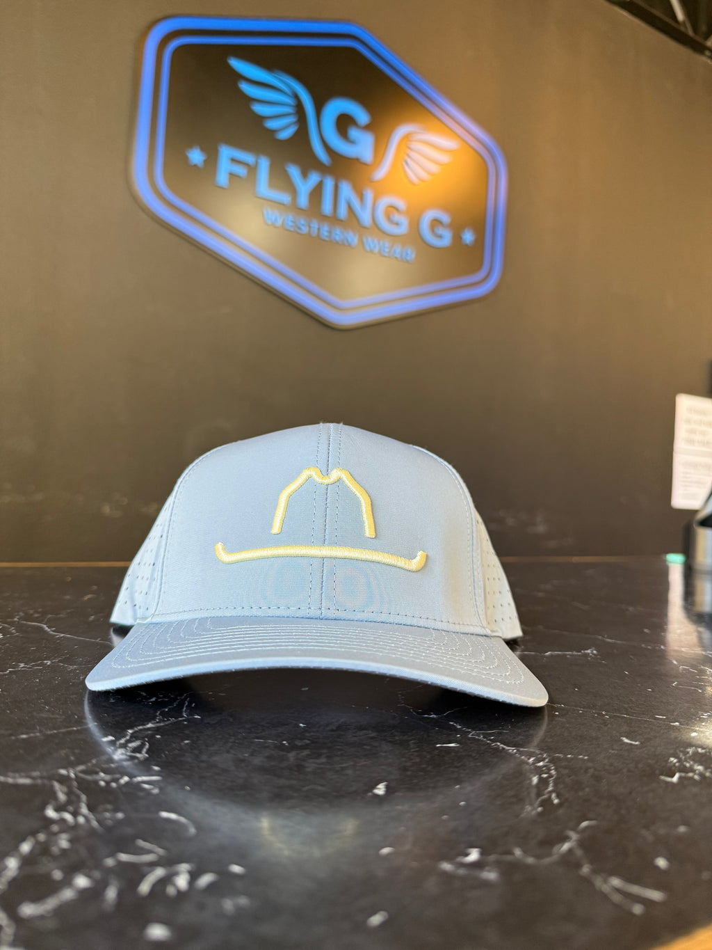 Smoke Blue Vaquero Performance Cap