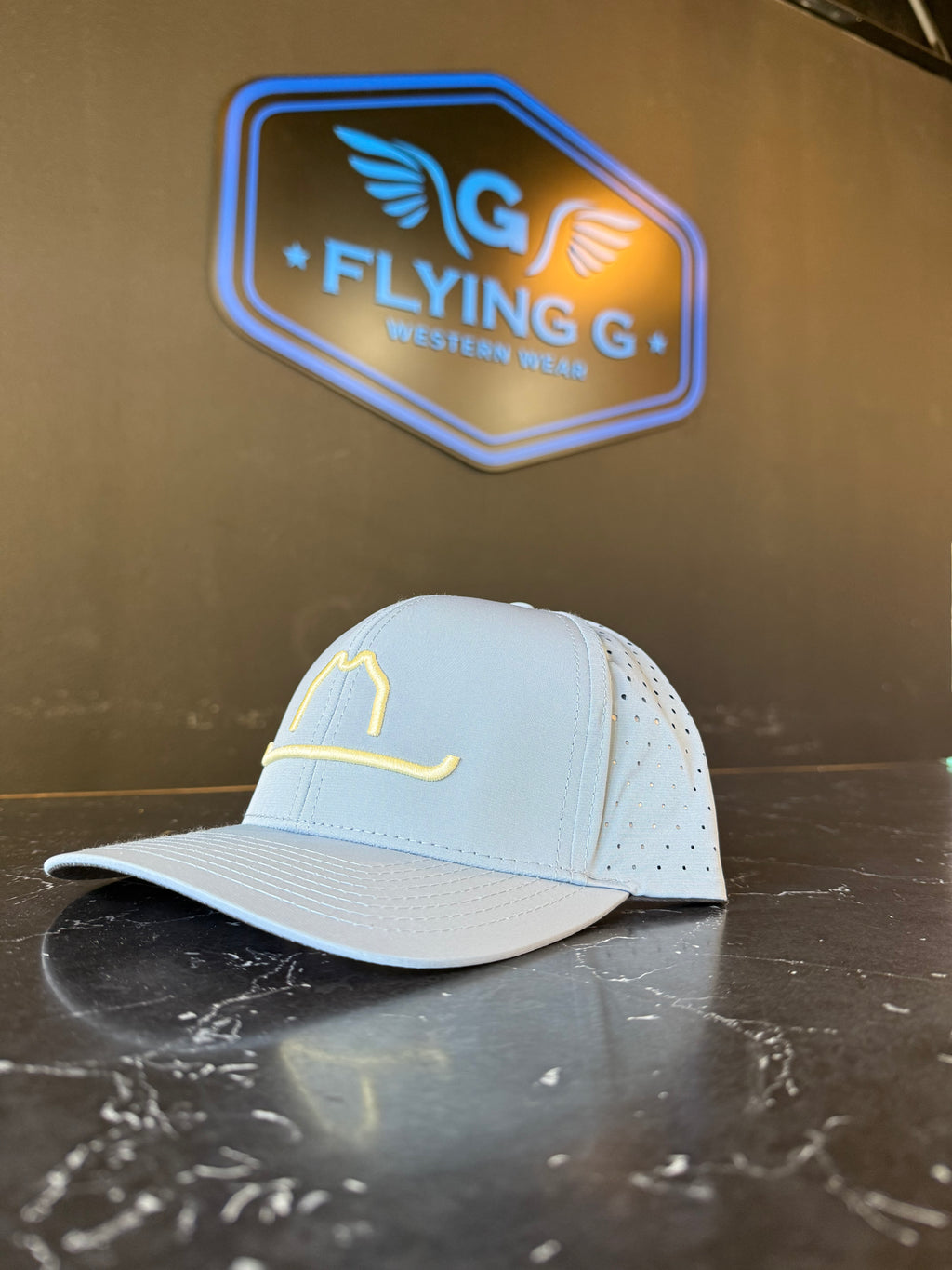 Smoke Blue Vaquero Performance Cap