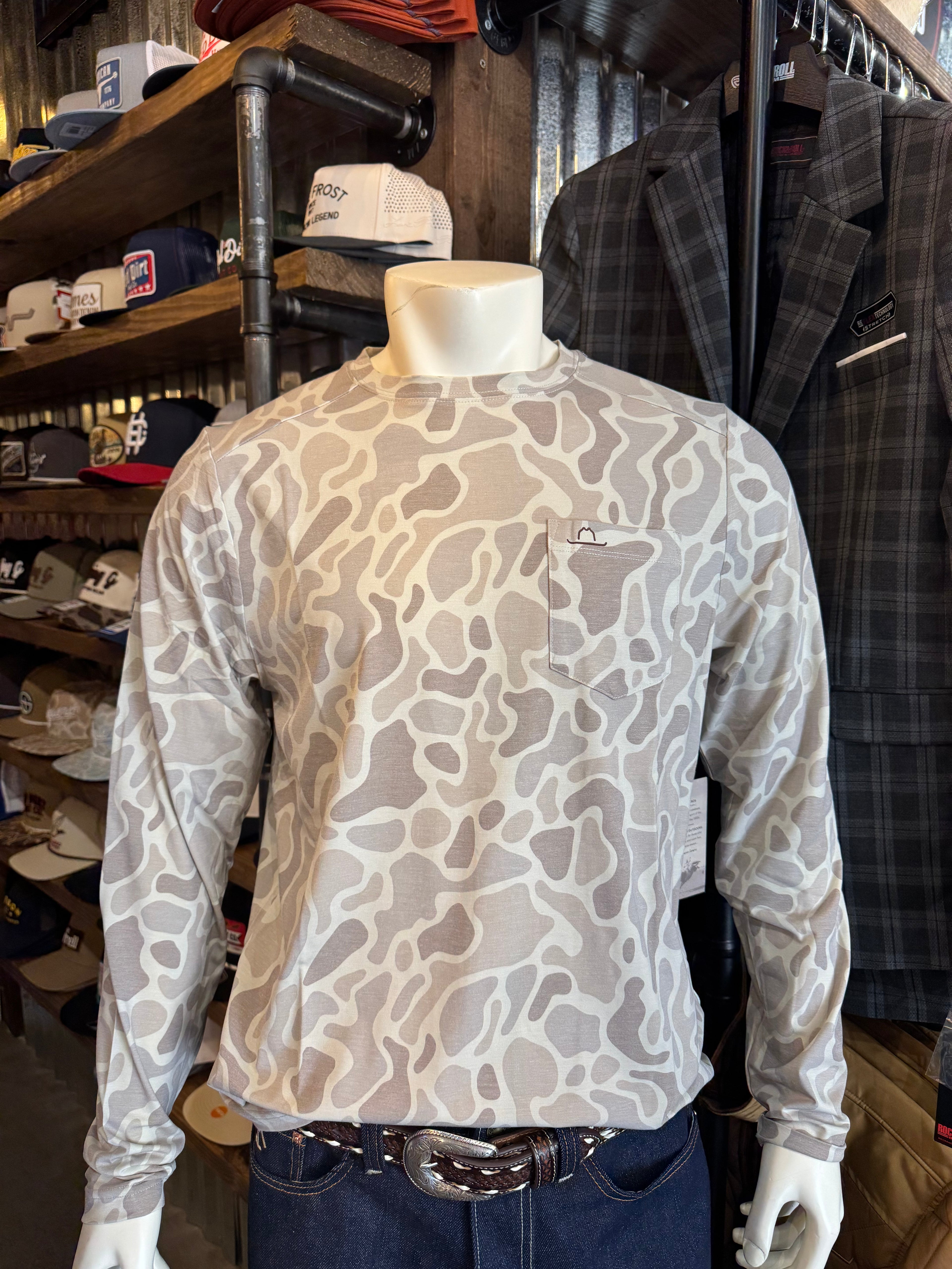 Daybreak Performance Crewneck Harvest Duck Camo