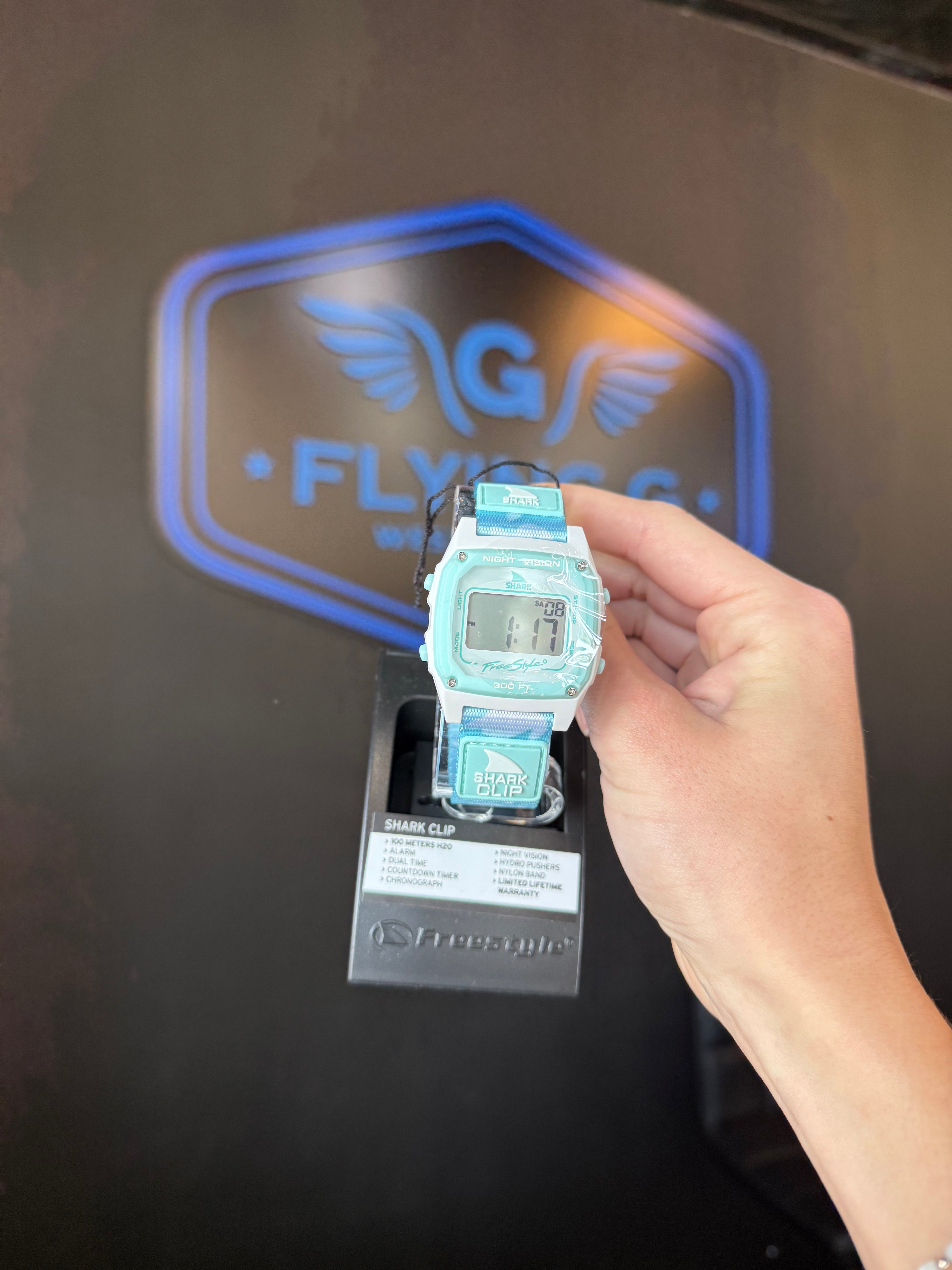 Freestyle trippy turtle aqua clip