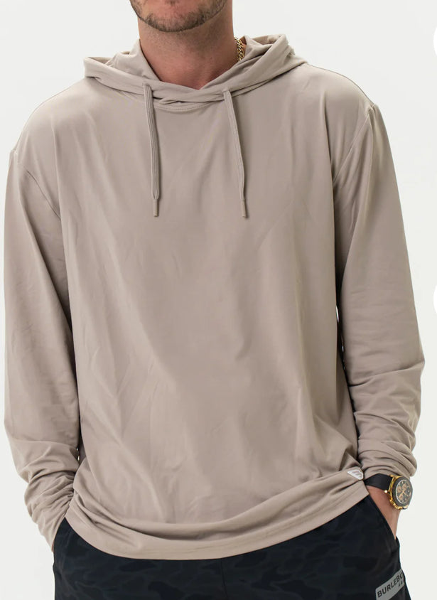 BURLEBO sandstone performance hoodie