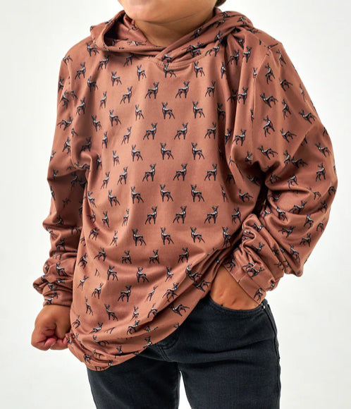 BURLEBO youth deer performance hoodie