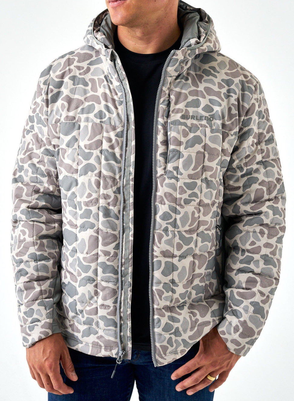 BURLEBO camo puffer jacket