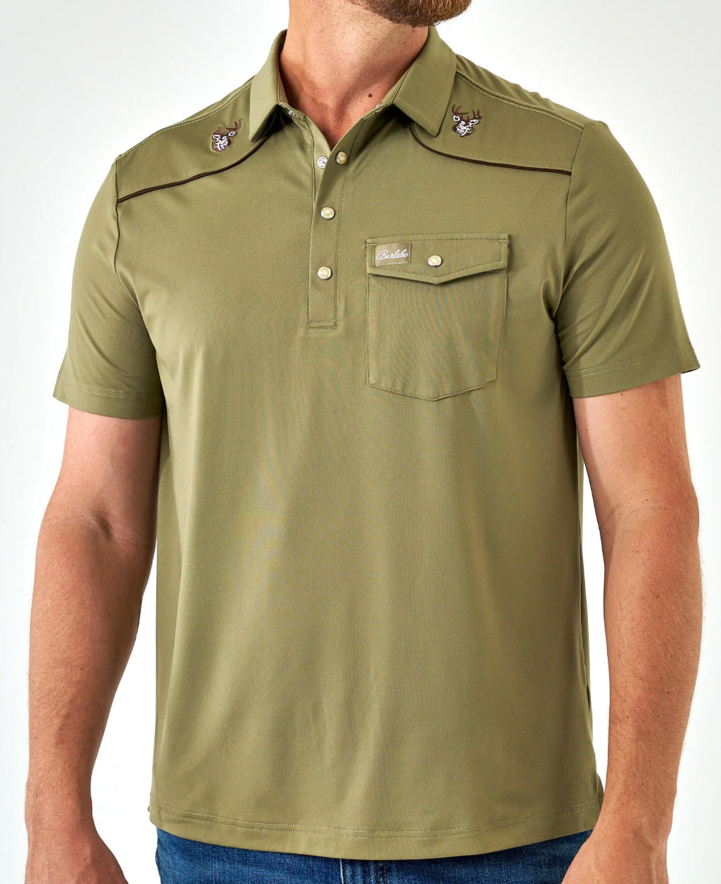 BURLEBO green deer polo