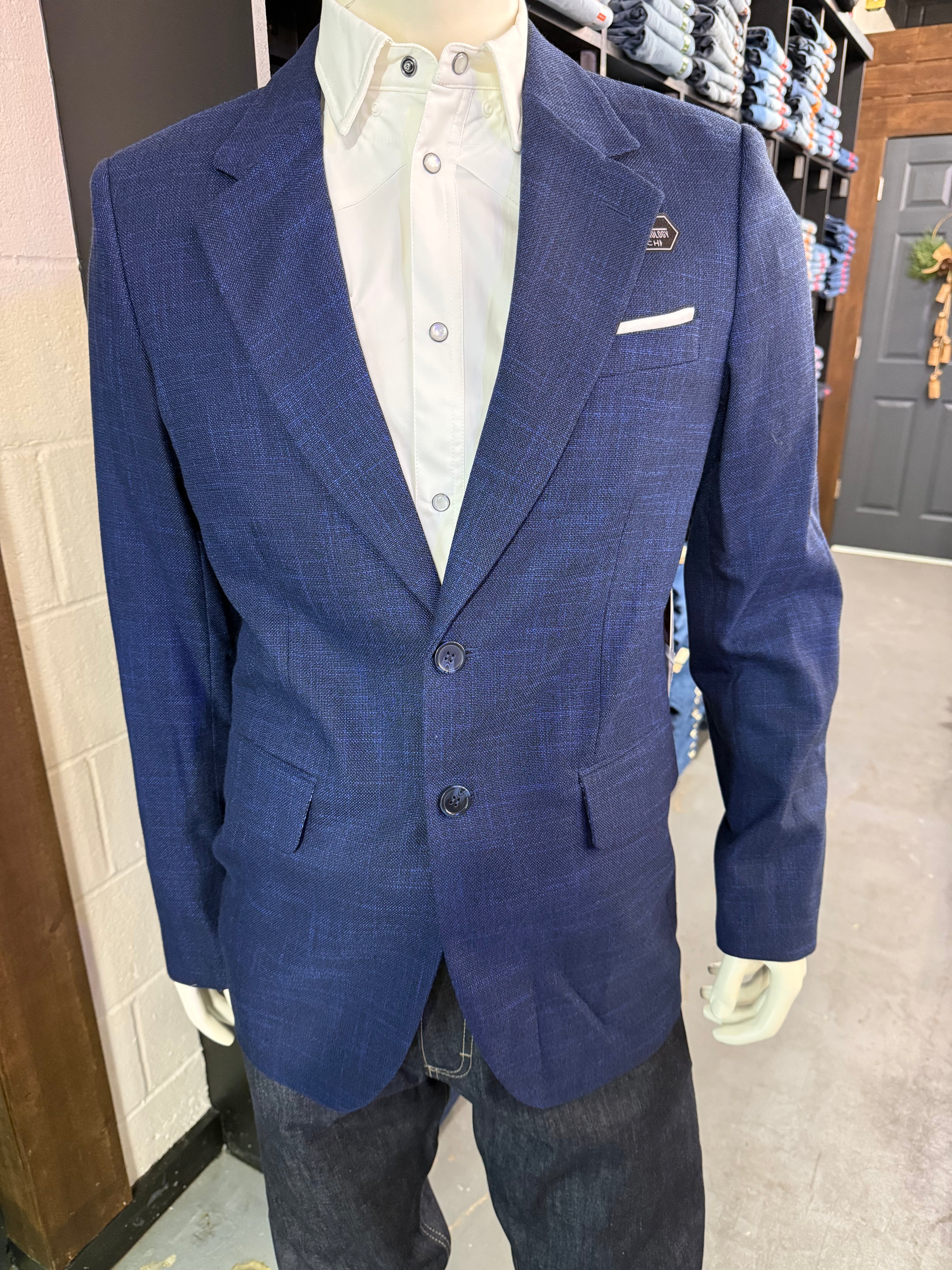 Basket weave sport coat