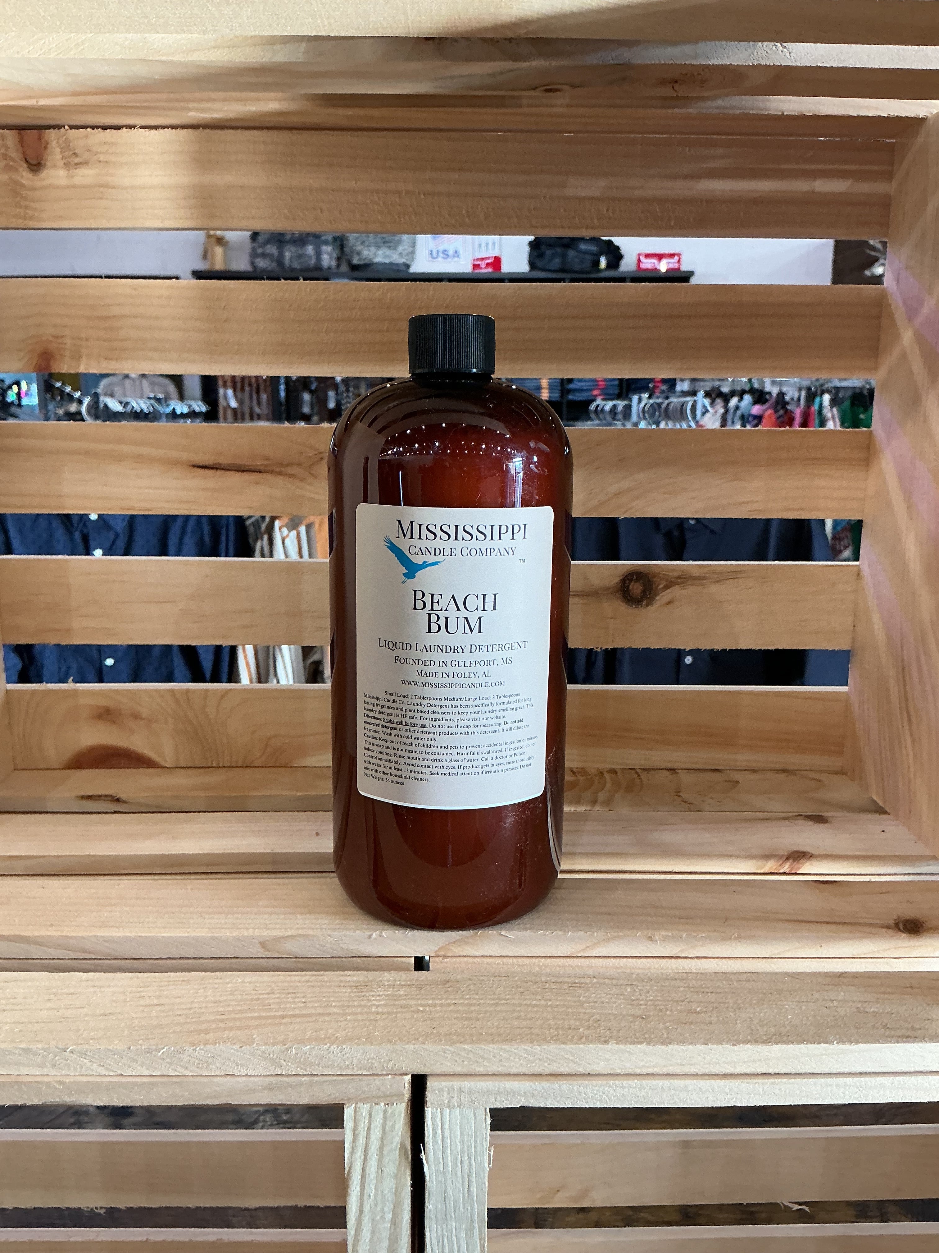 Beach bum liquid detergent