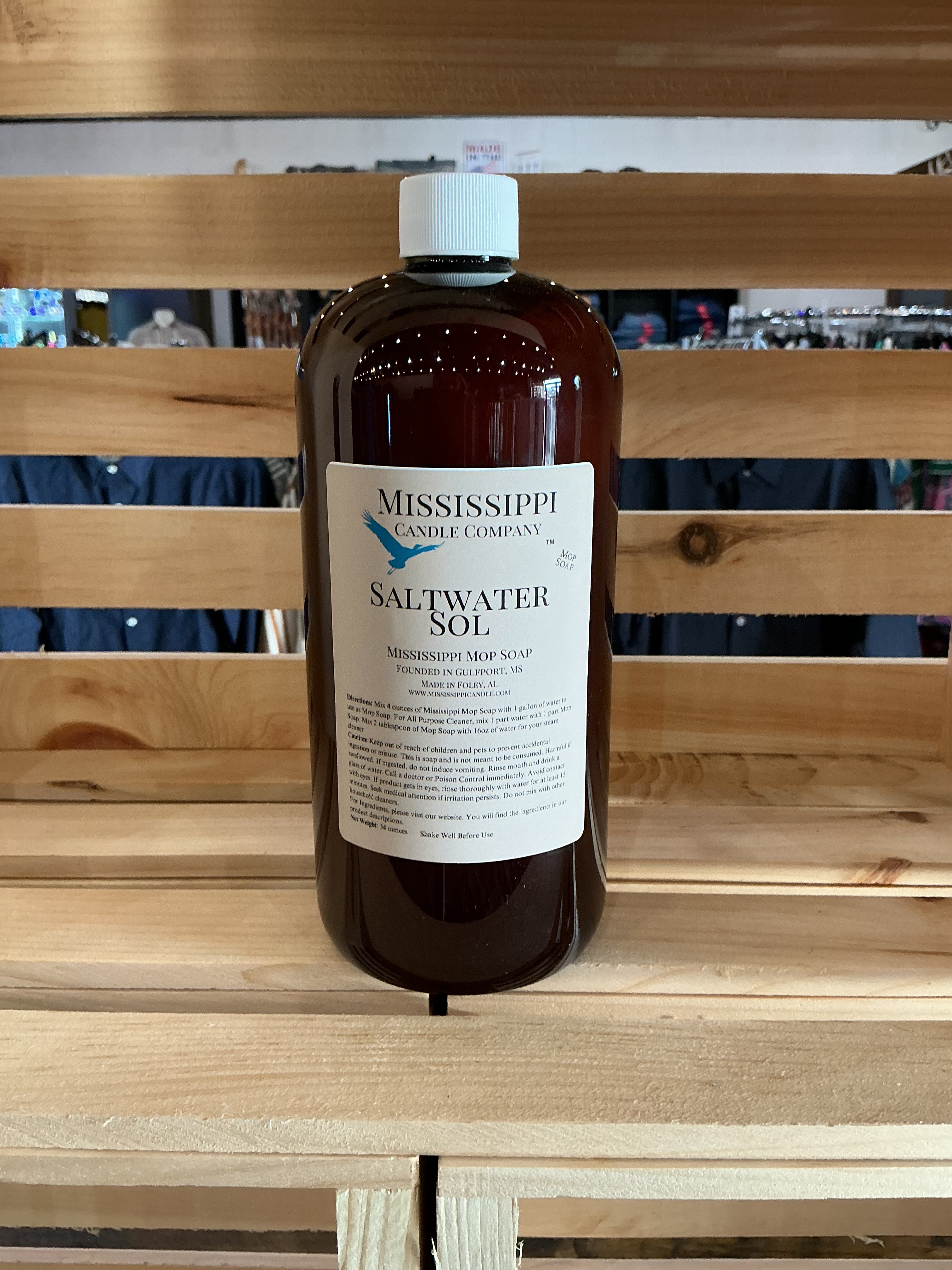 Saltwater sol mop soap
