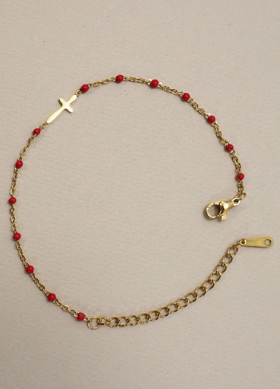 Red Cross bracelet