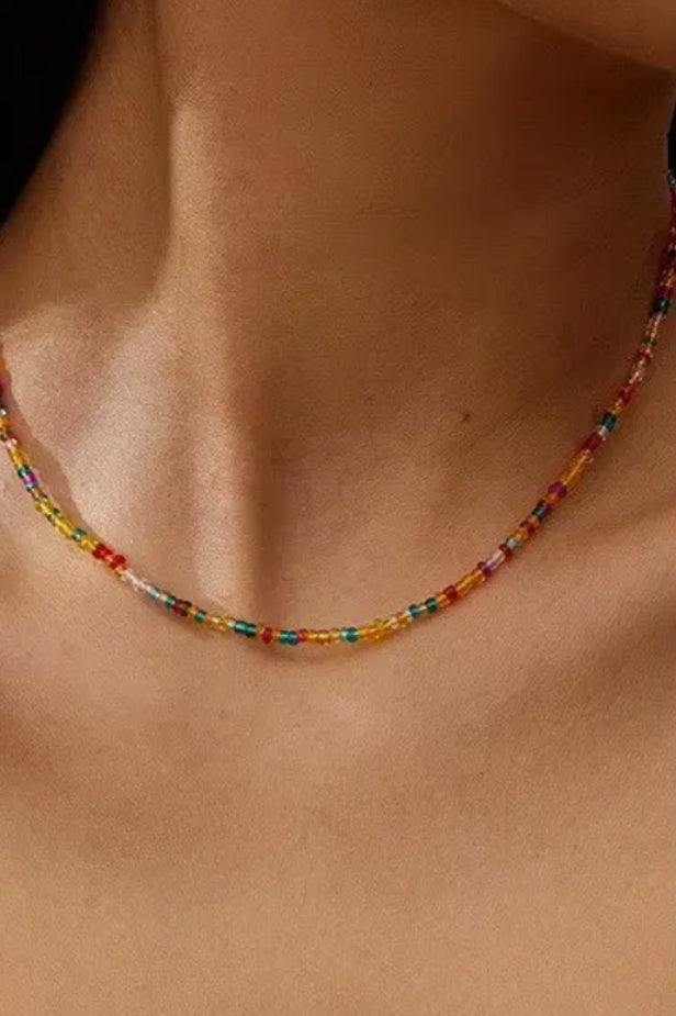 Single beaded necklace
