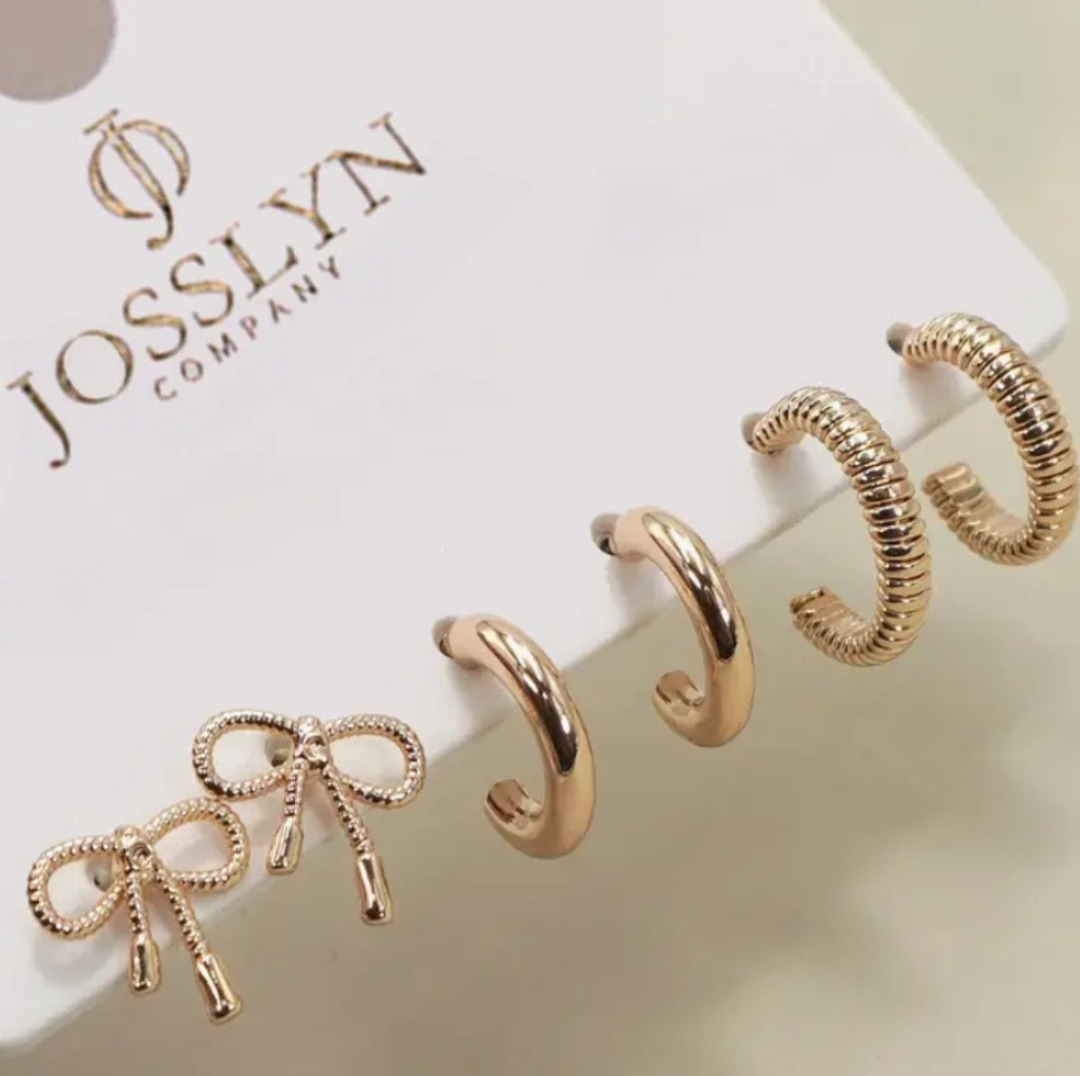Bow earring pack