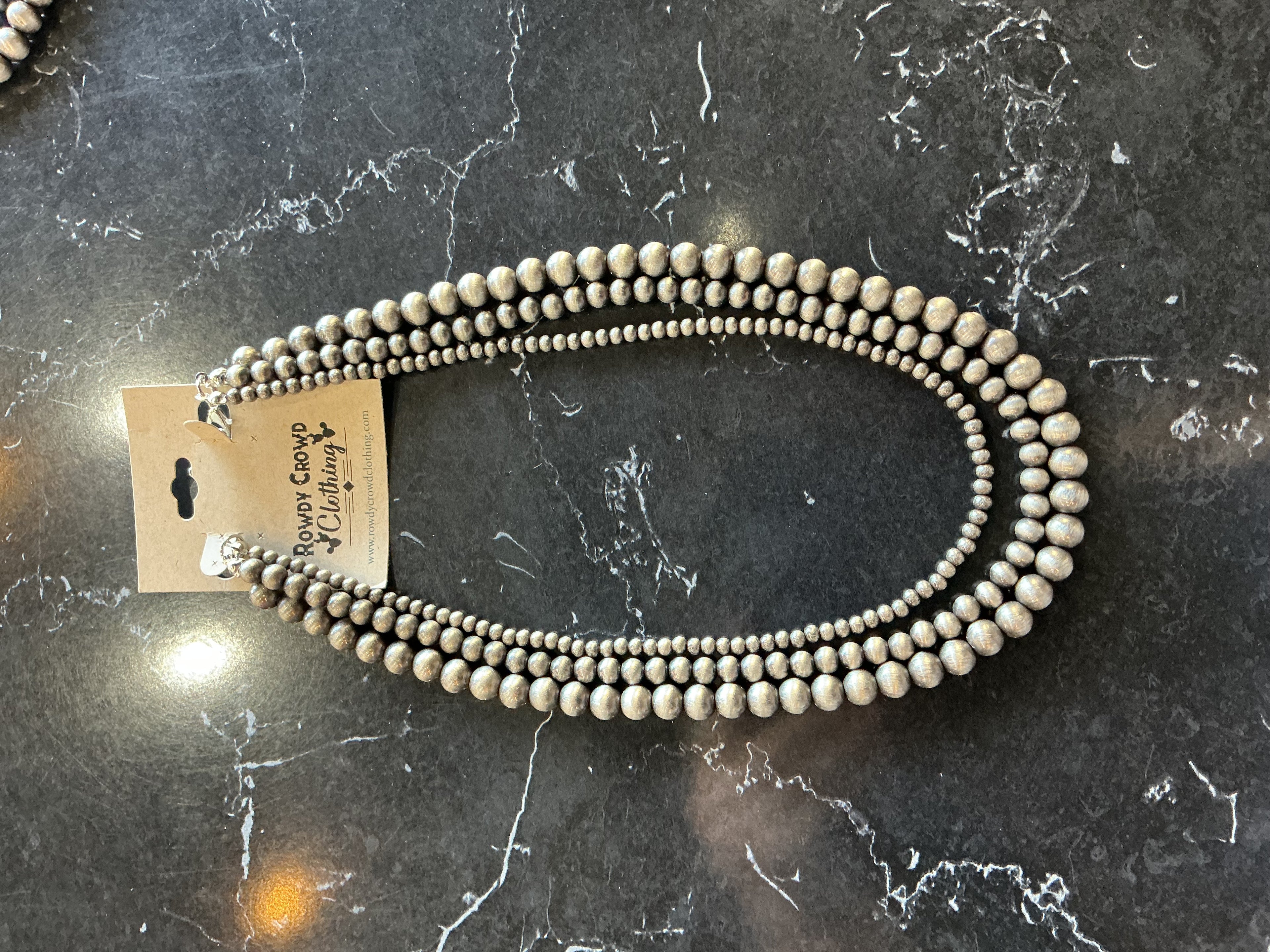 Faux Navajo pearls