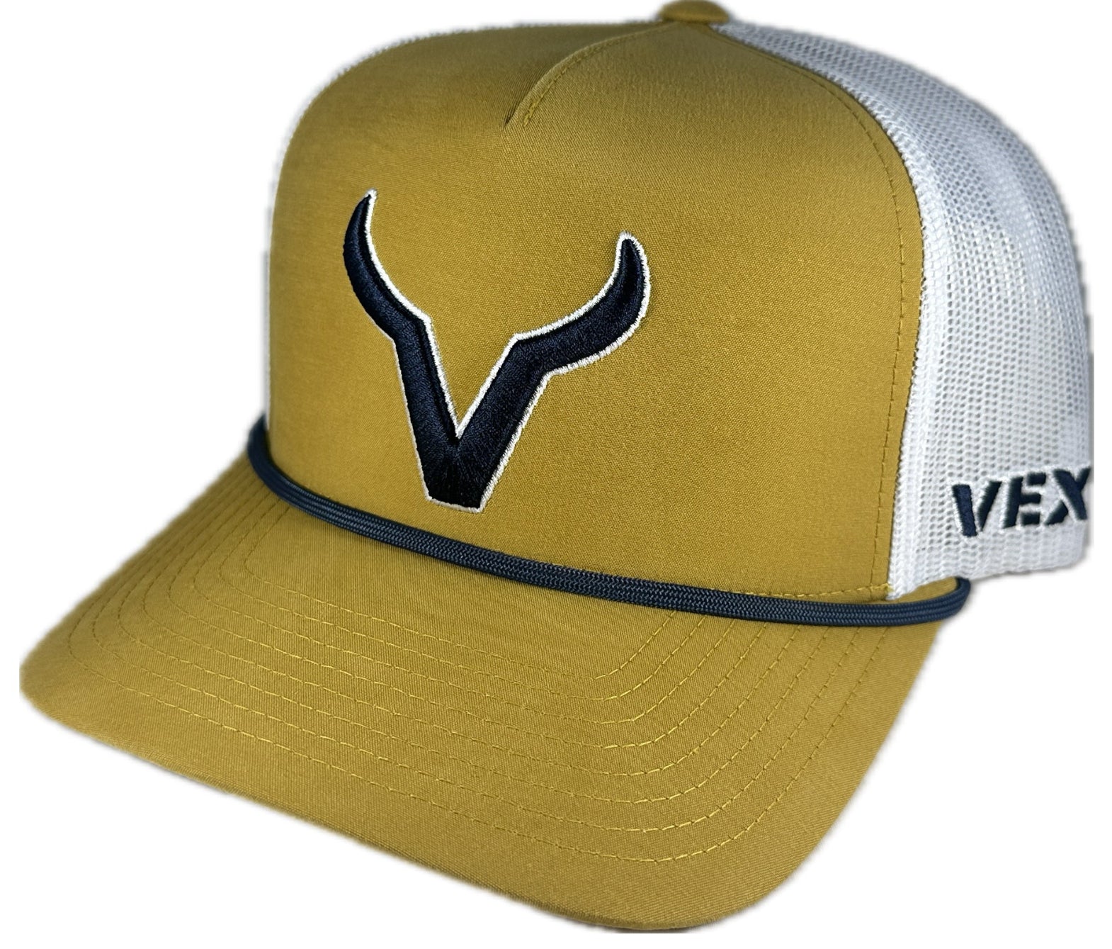Yellow and navy vexil cap