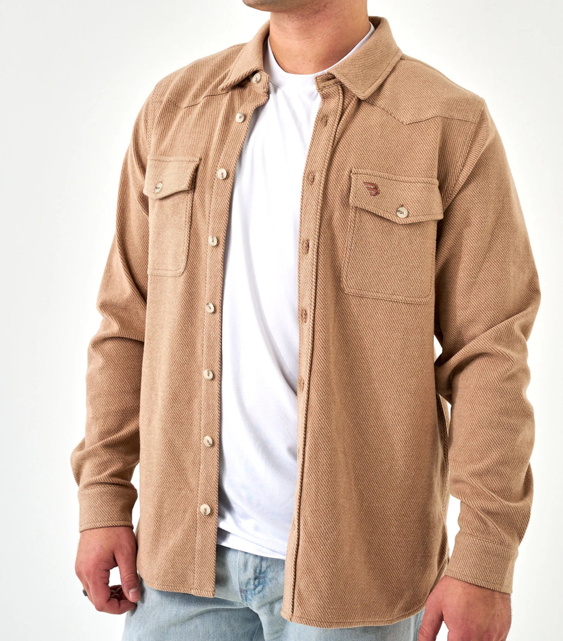 BURLEBO Austin shirts khaki