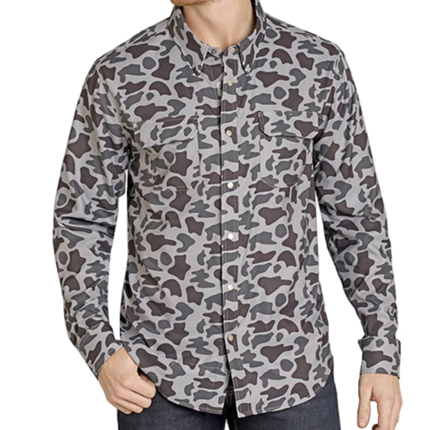 Camo rock and roll tek shirt