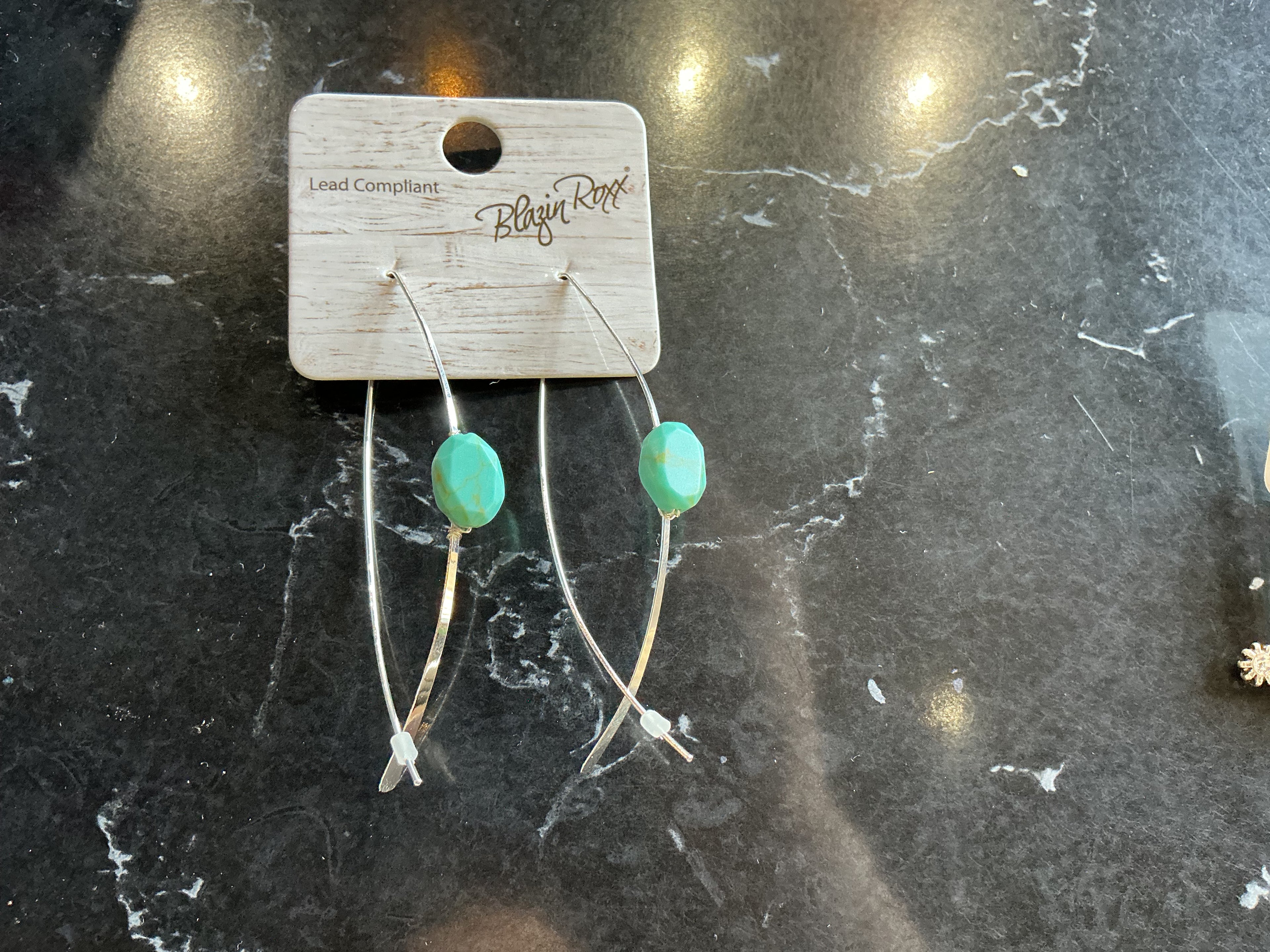 Dainty turquoise earrings