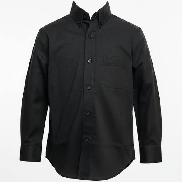 Youth Black Twill Long Sleeve