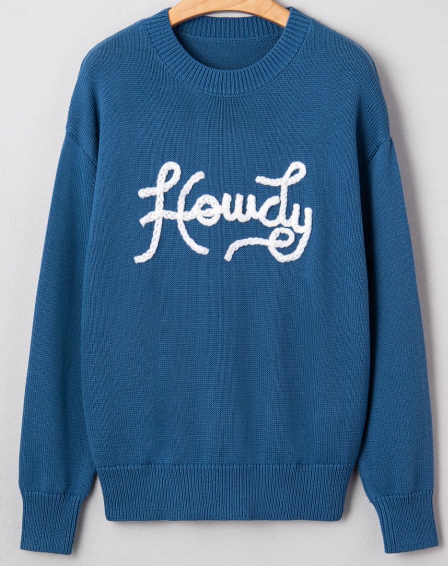 Howdy sweater