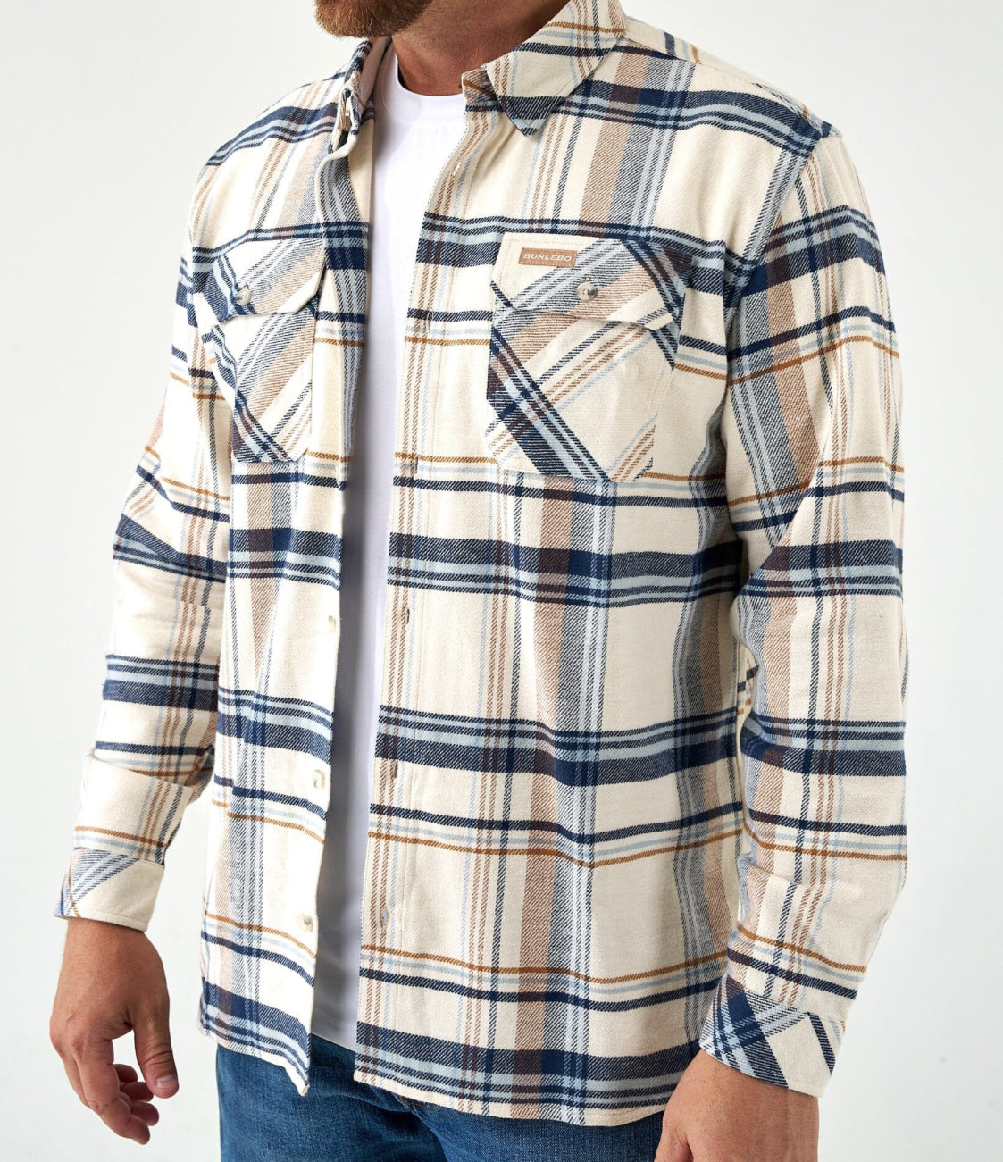 BURLEBO flannel button up