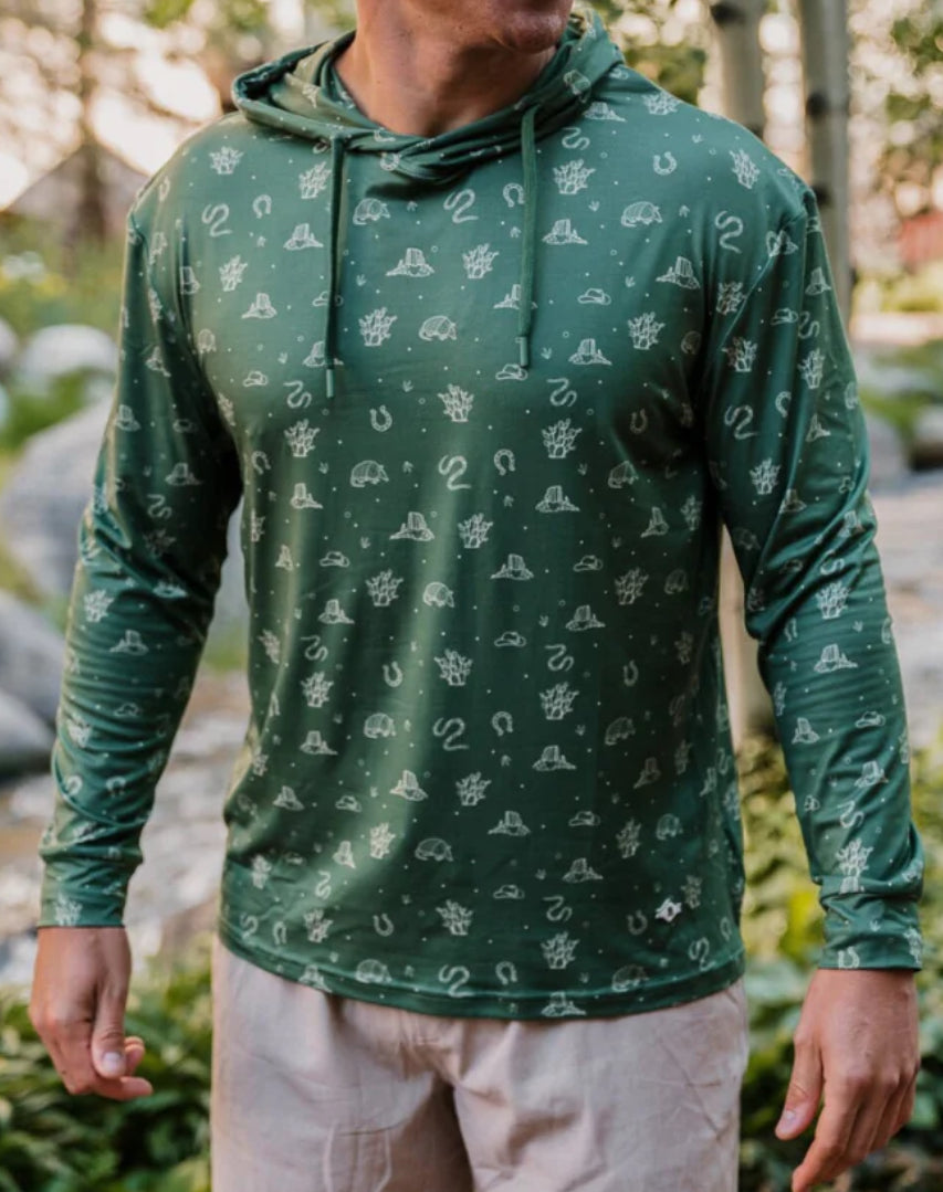 Out west performance hoodie