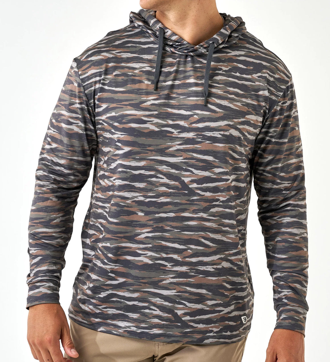 BURLEBO tiger stripe performance hoodie