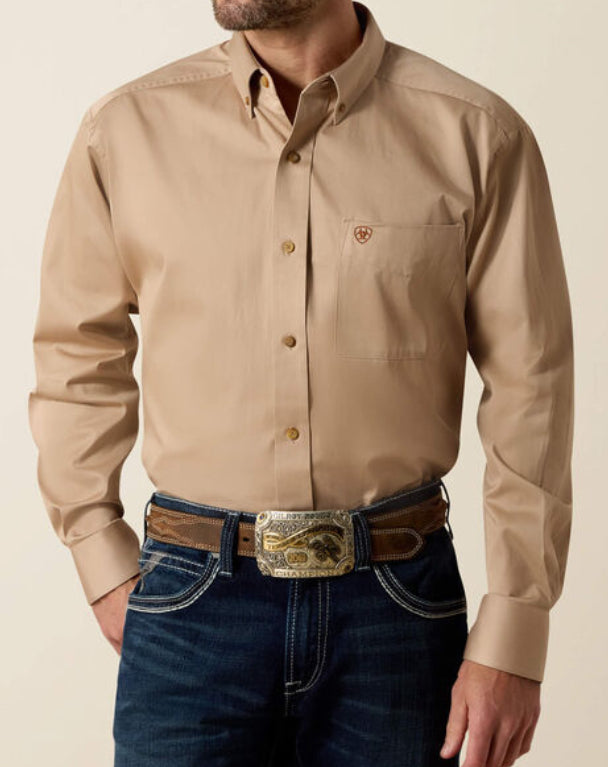 Khaki Ariat button up