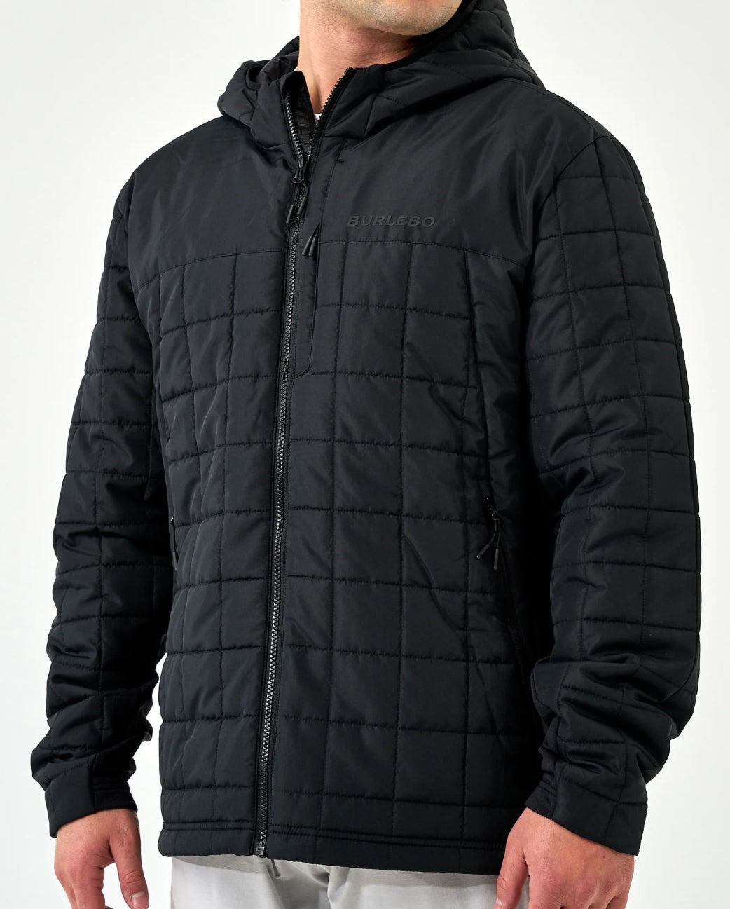 Black BURLEBO puffer jacket