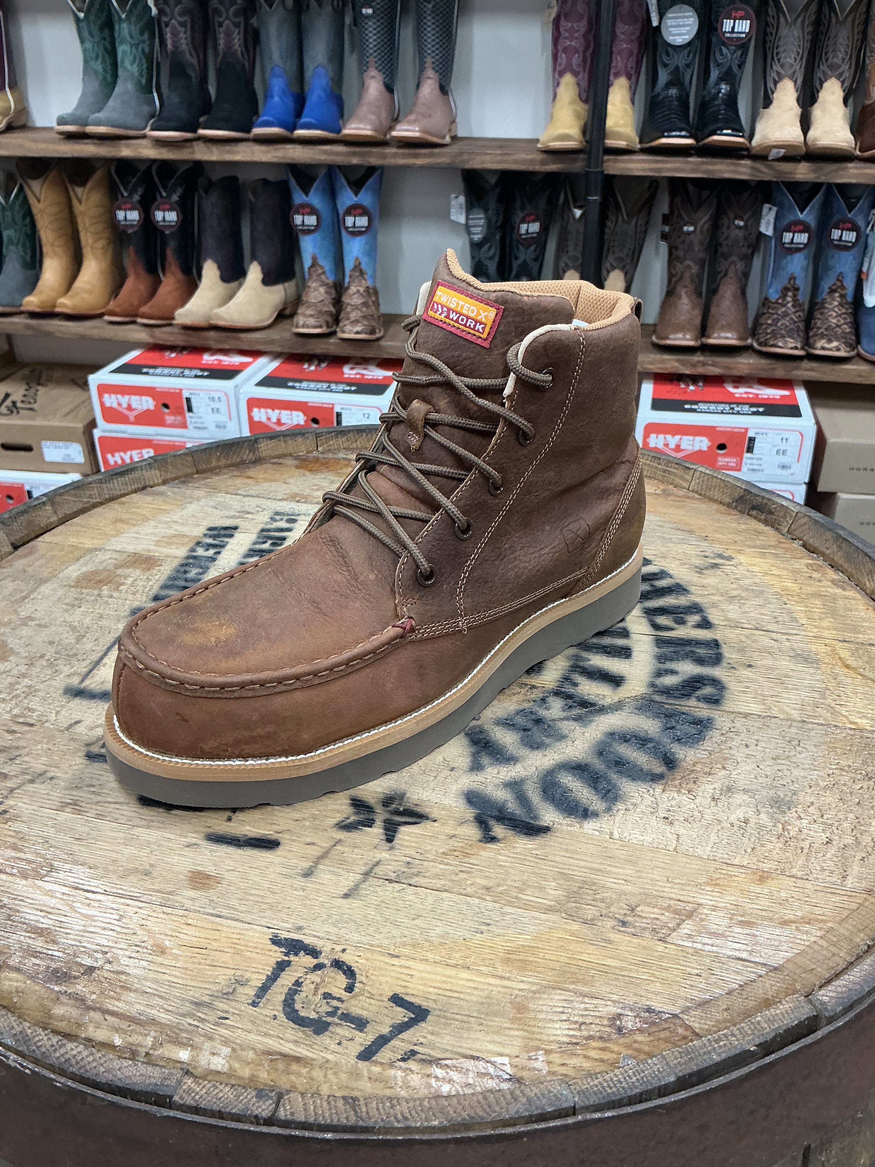 6 inch wedge sole nano toe work boot