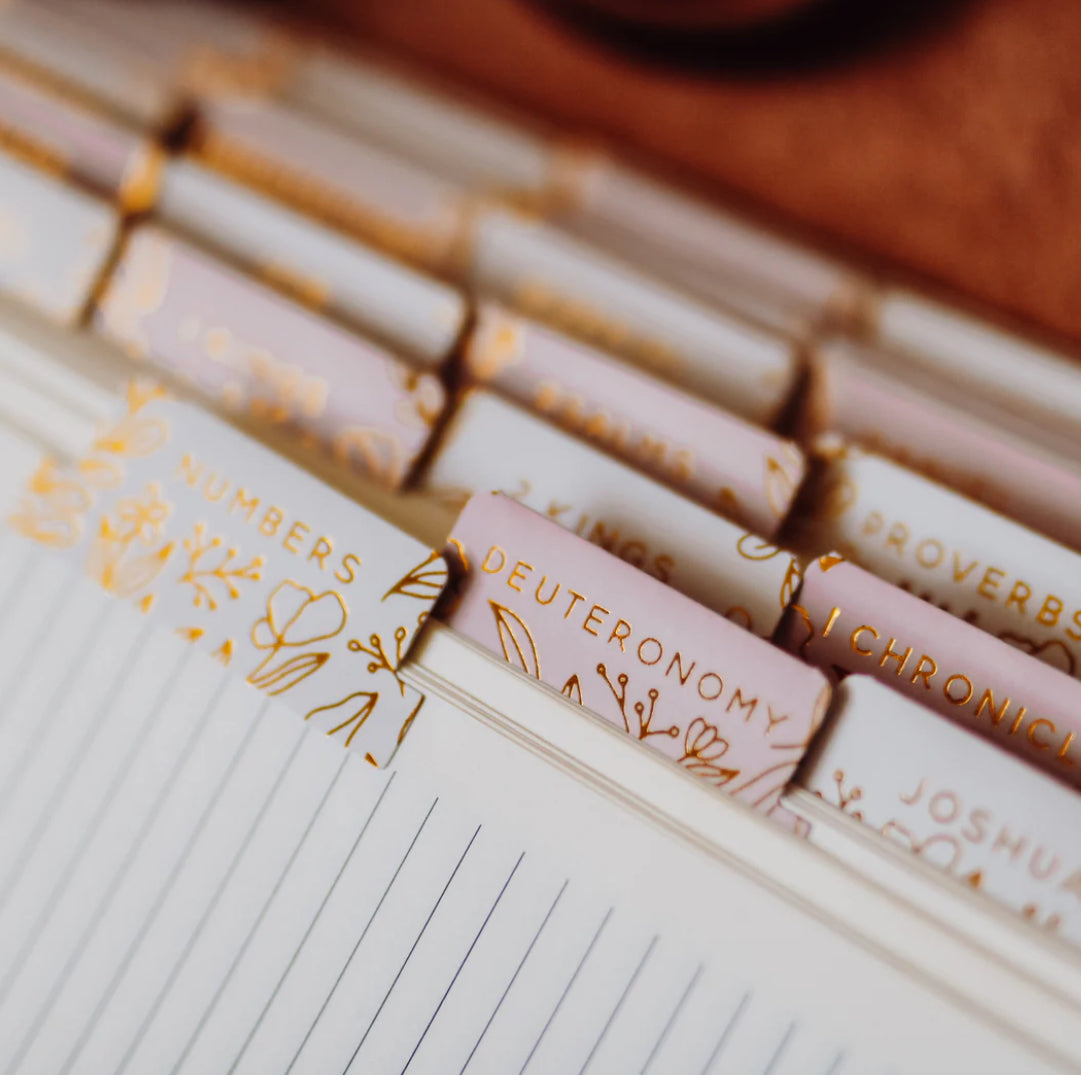 Gold foil Bible tabs