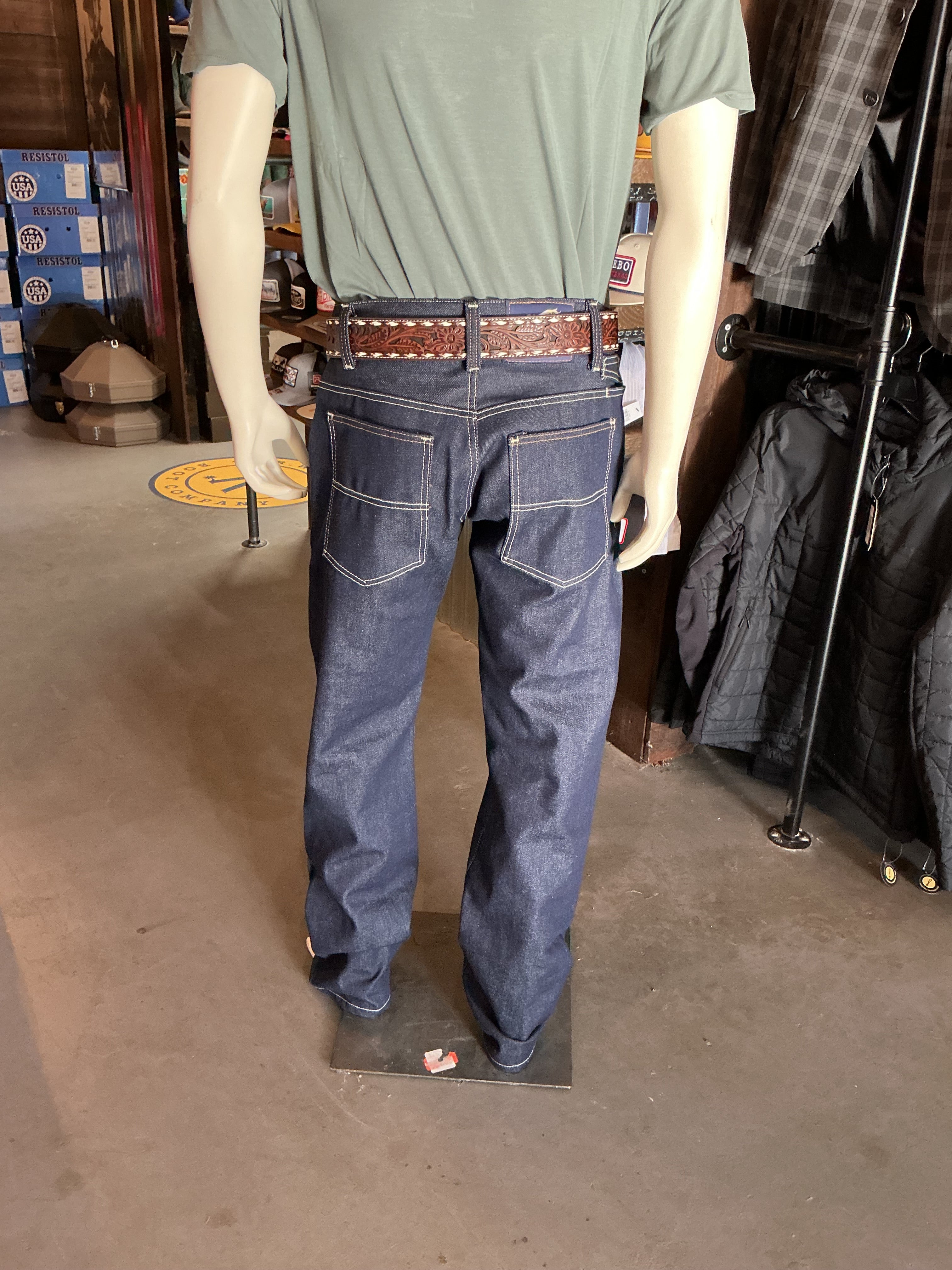 Branded denim jeans