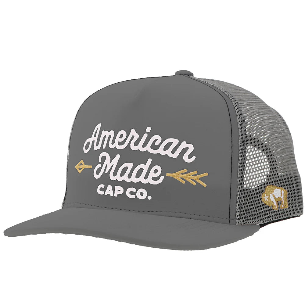 Grey American Made Cap
