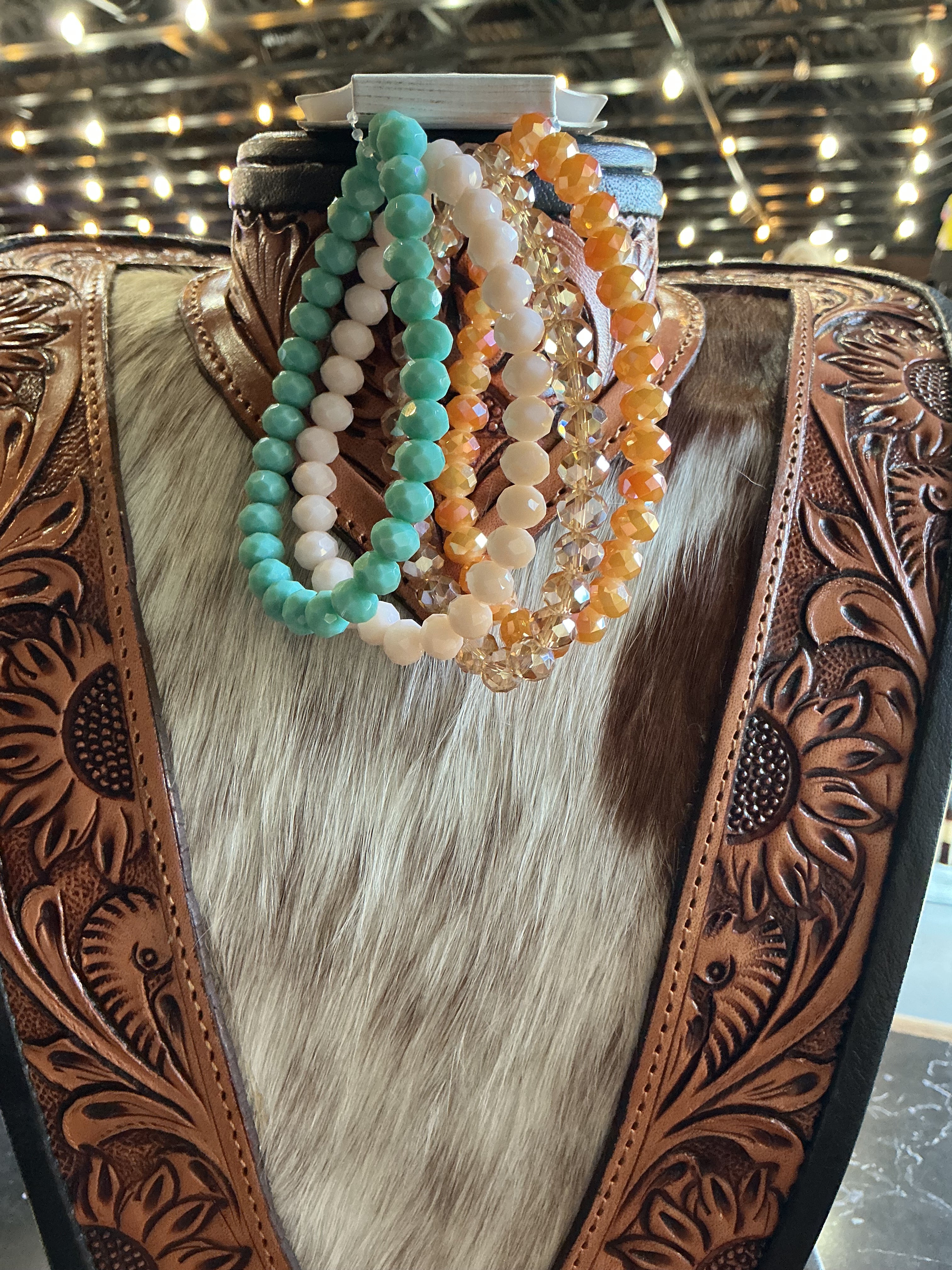 Beaded bracelet set