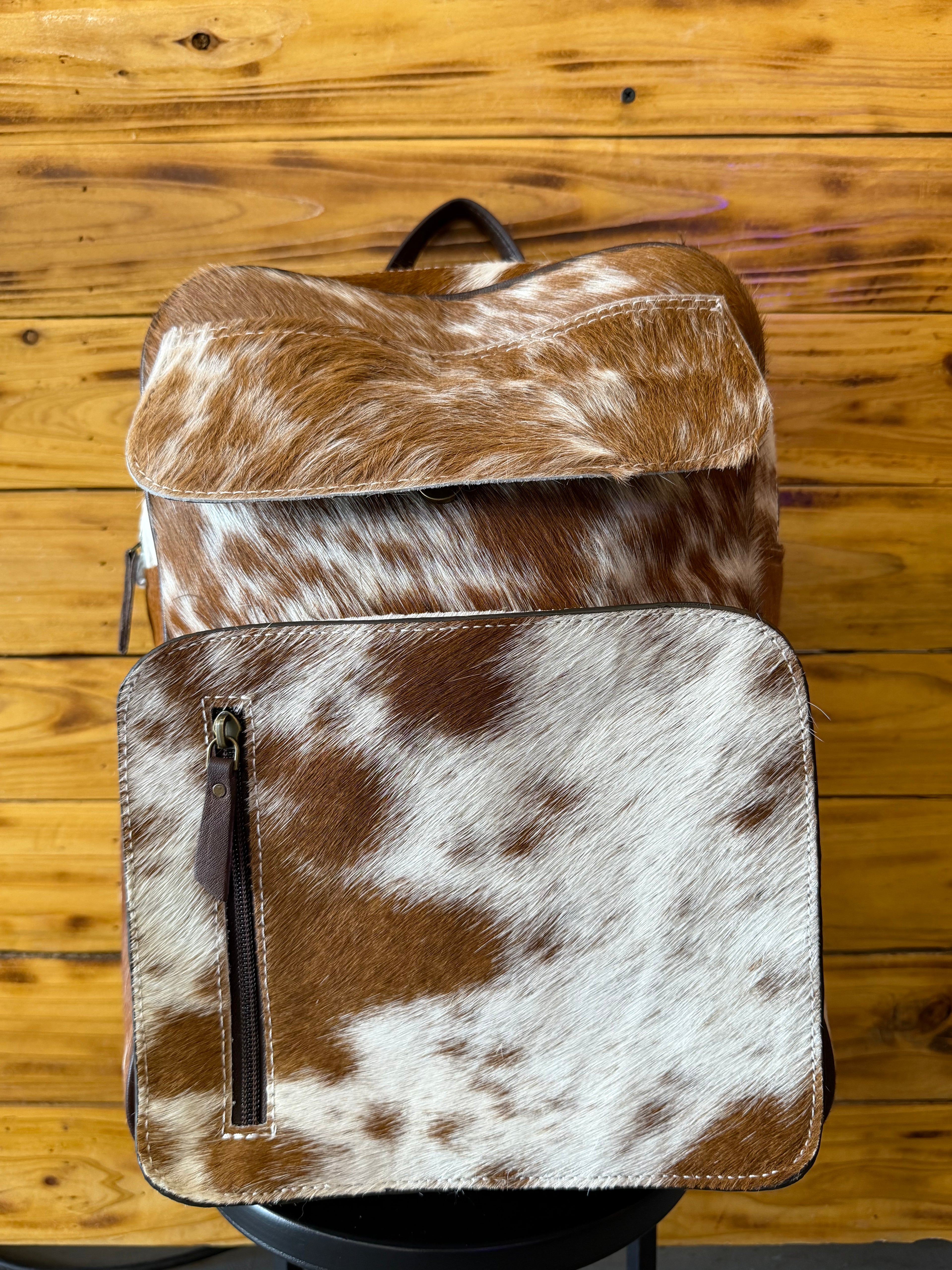Cowhide Backpack