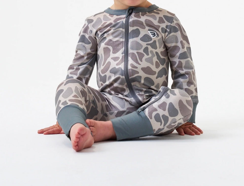 Classic camo BURLEBO baby zip up
