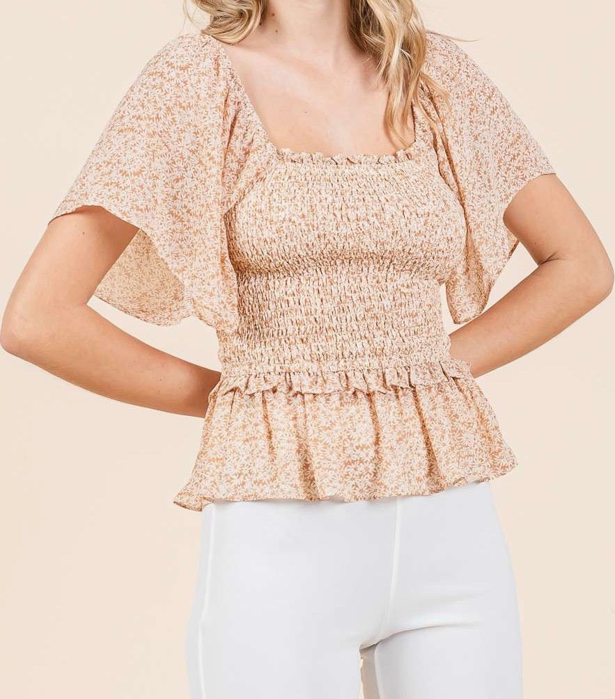 Ruffle flower top