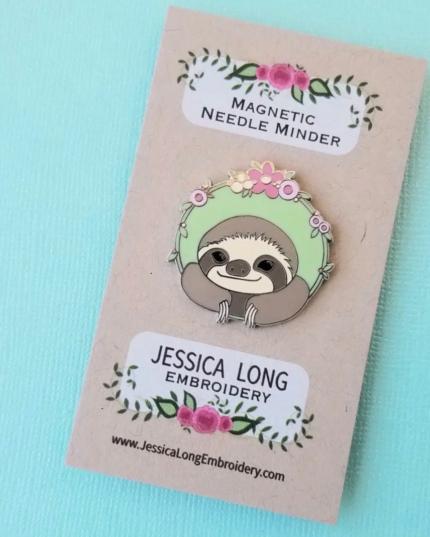 Sloth magnetic needle minder