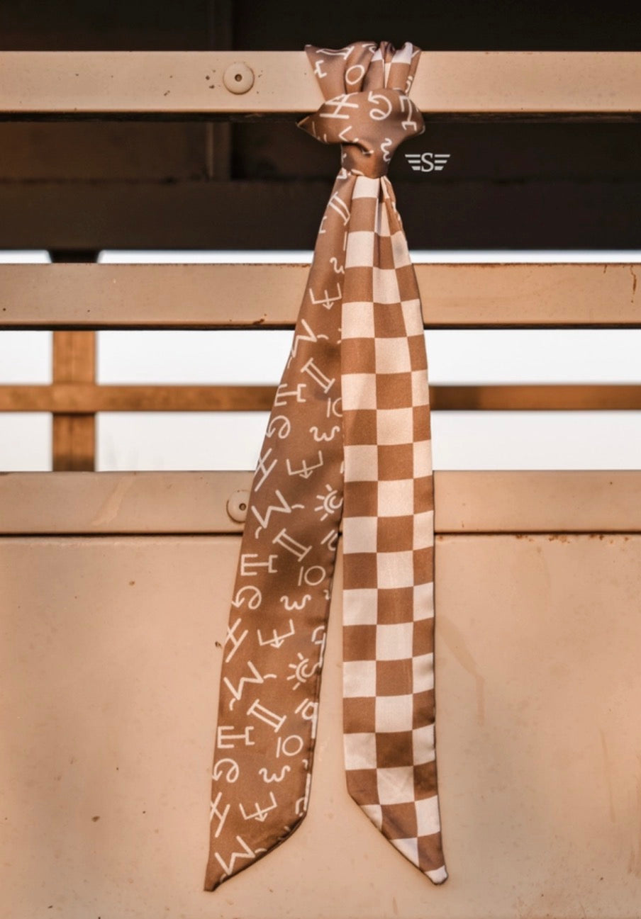 Brand/ checkered twilly