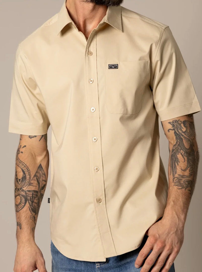 Tan Linville Kimes Short Sleeve