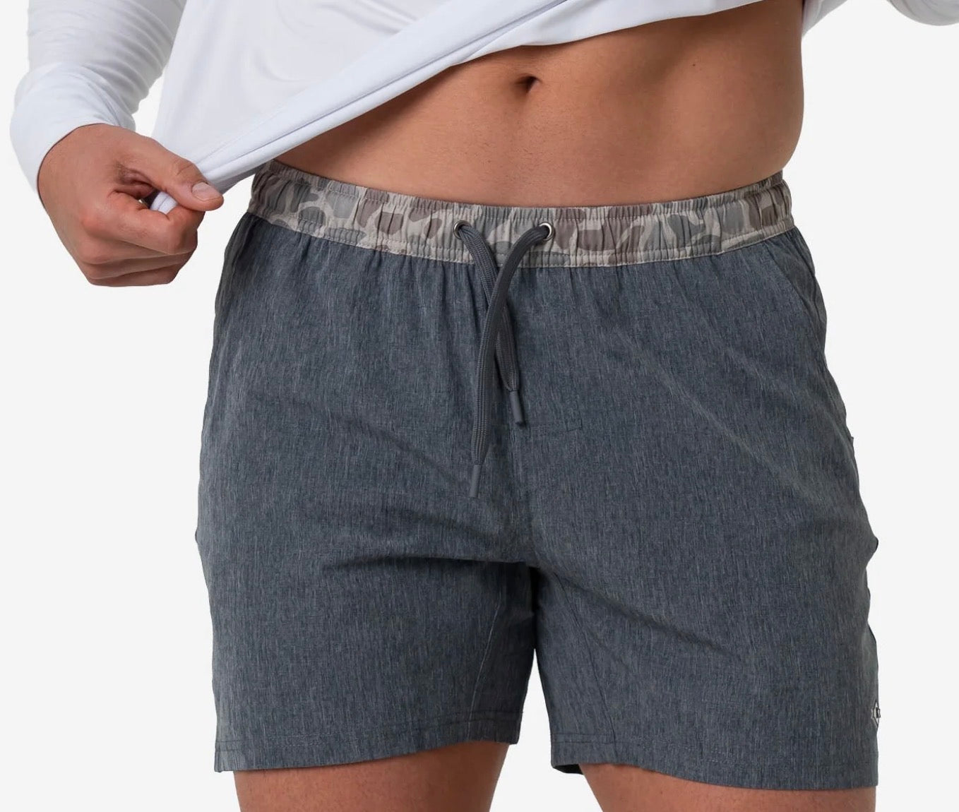 BURLEBO grey athletic shorts
