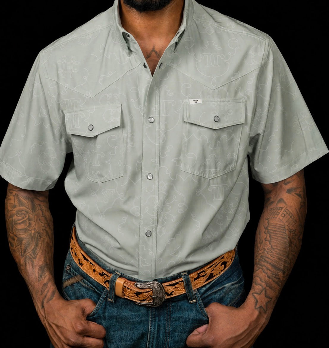 The Carson in grey green