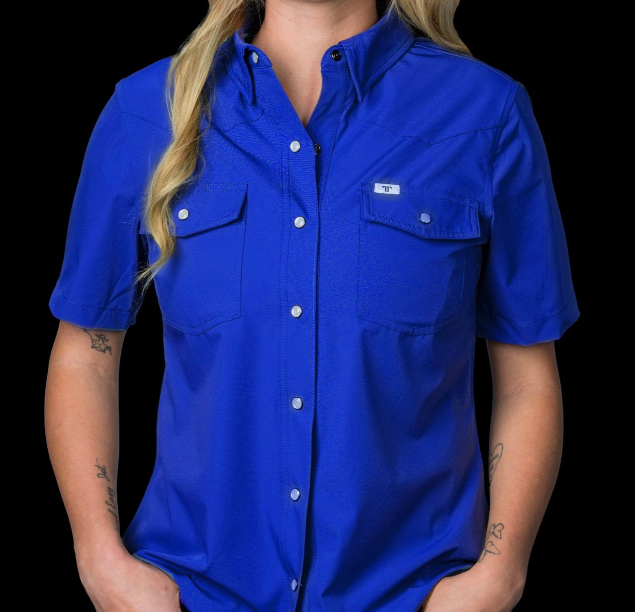 Women’s Cobalt blue Ferrell short sleeve