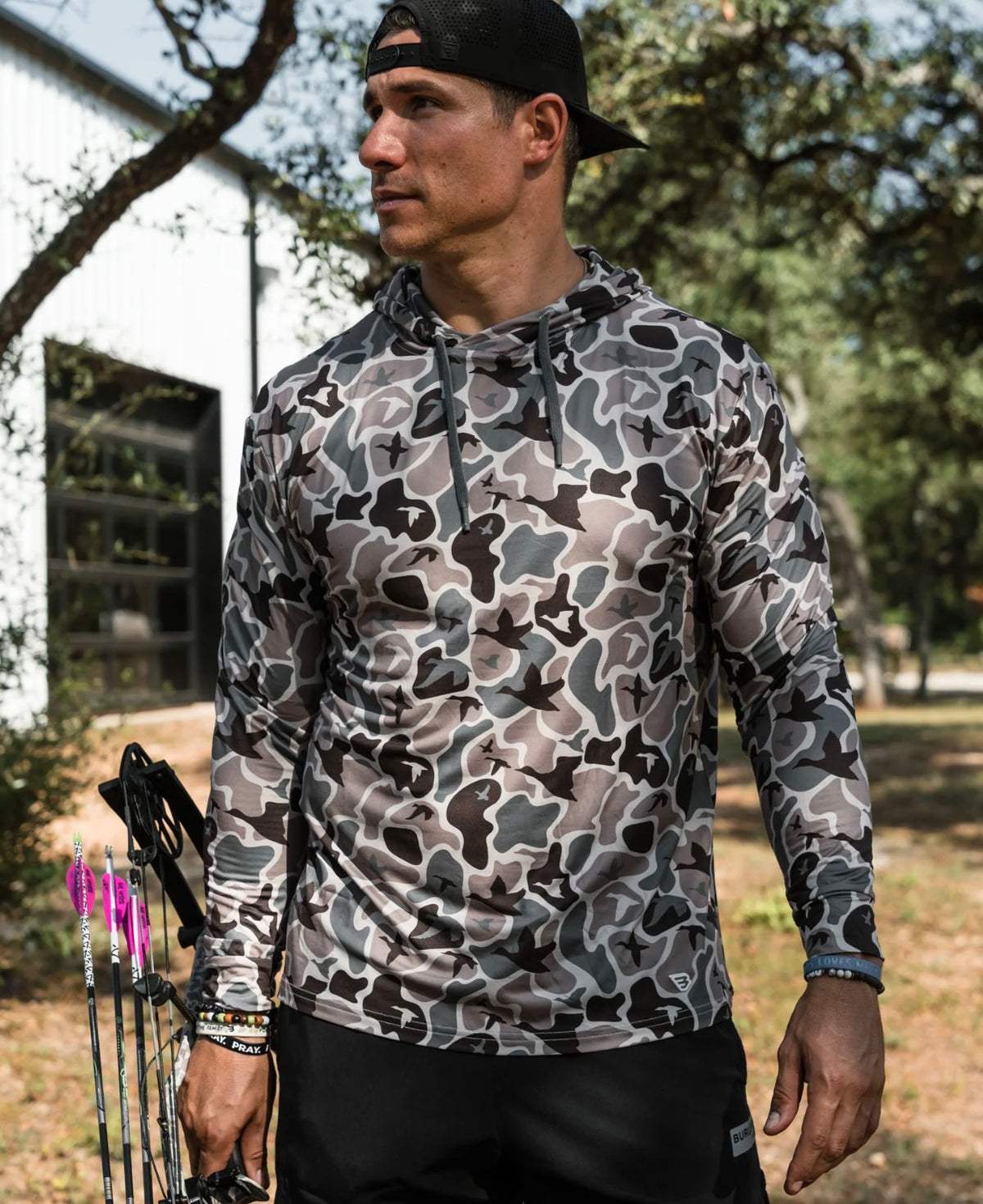 Mallard Mayhem Camo Burlebo Performance Hoodie