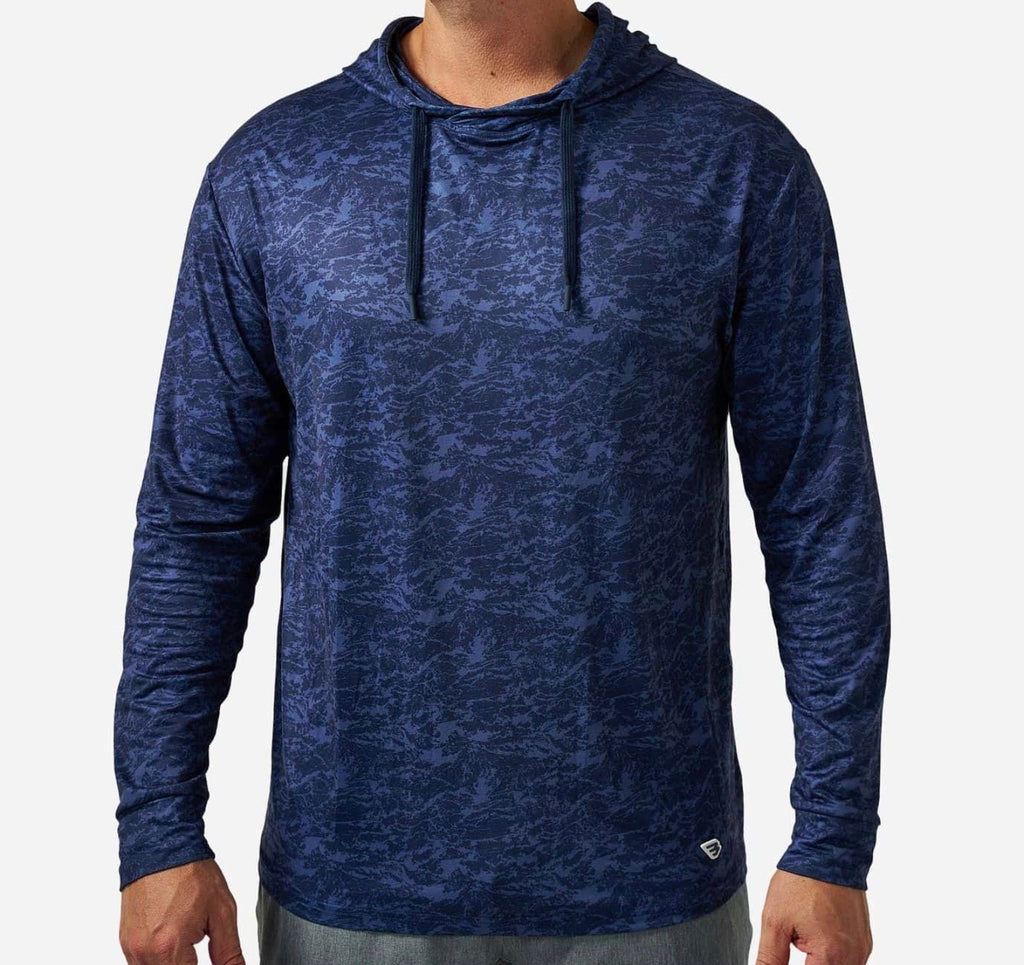 Marsh Navy Camo Burlebo Performance Hoodie
