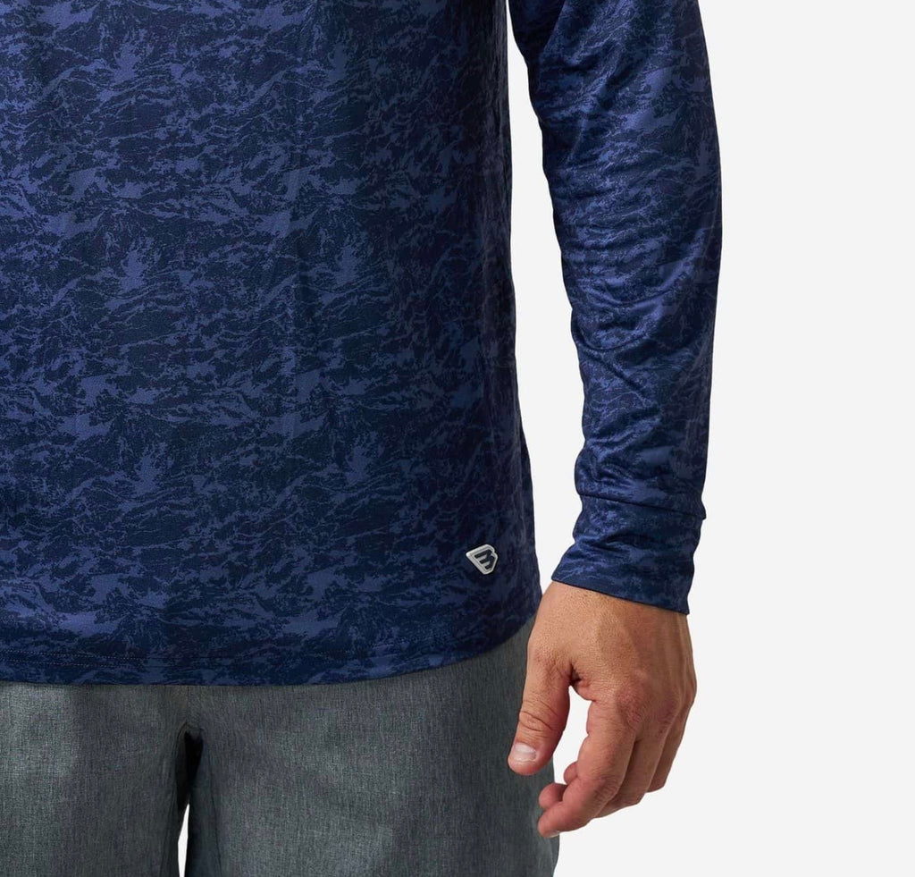 Marsh Navy Camo Burlebo Performance Hoodie