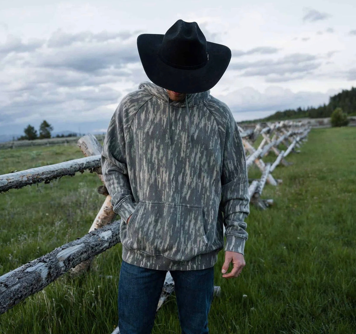 Vintage Washed Midland Camo Burlebo Hoodie