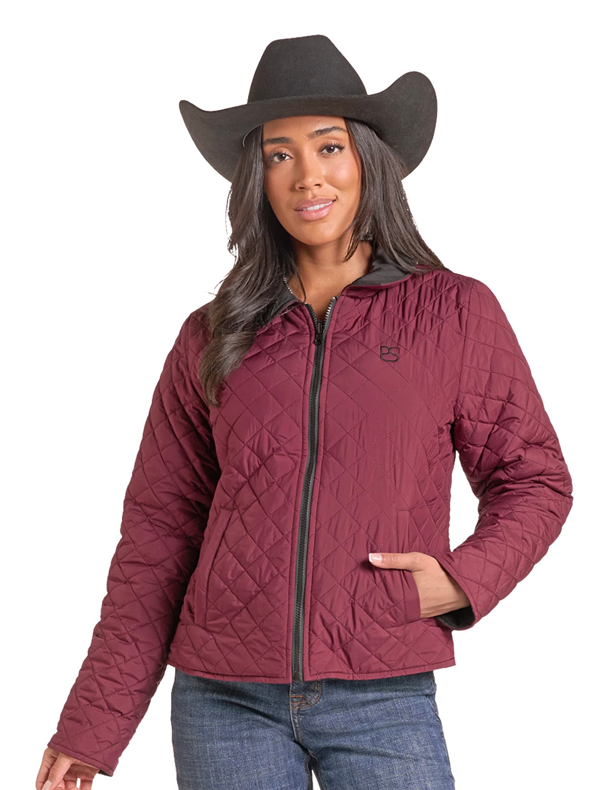 Women's Black Reversible Quilted Jacket