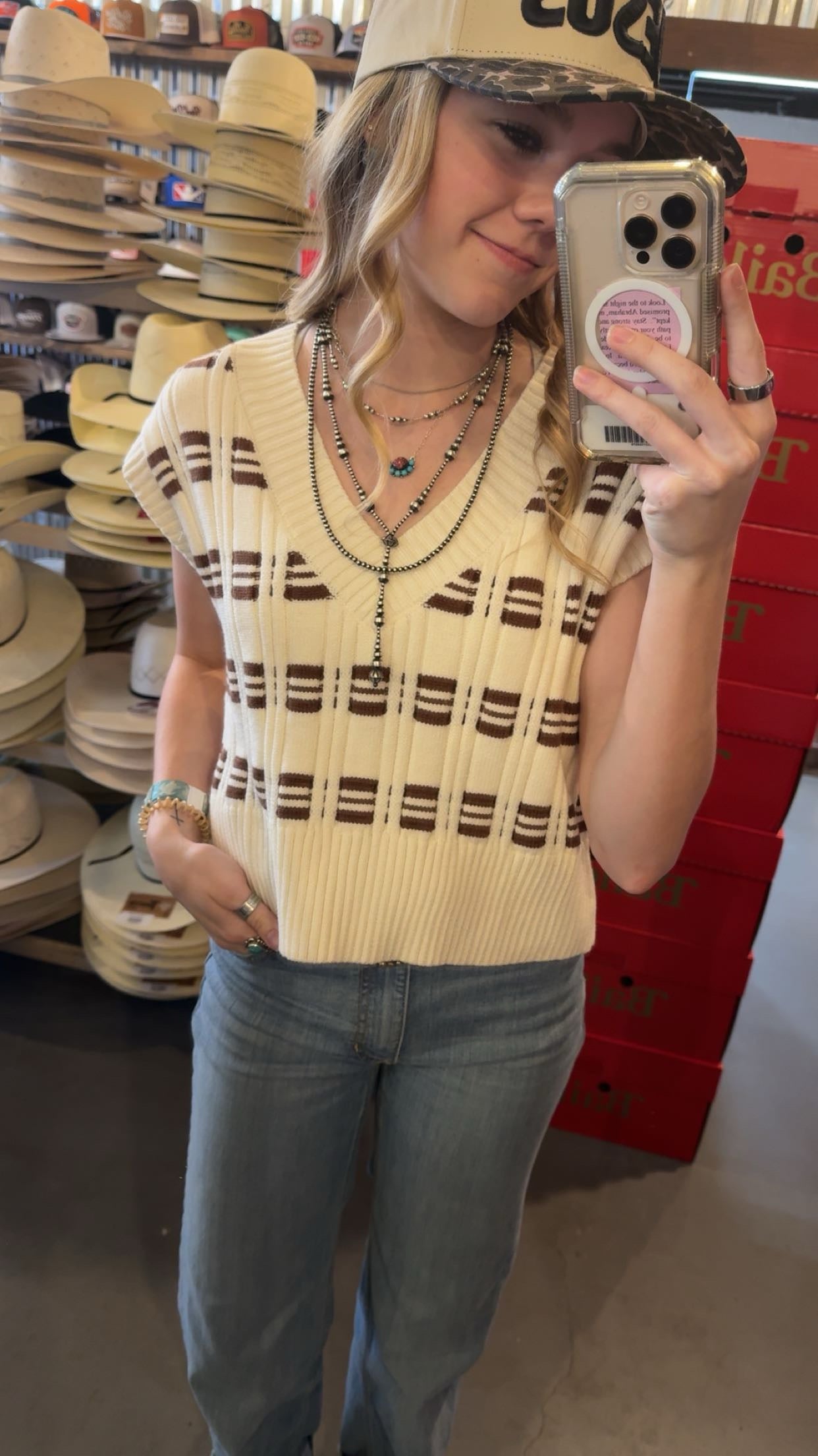 V- neck sweater
