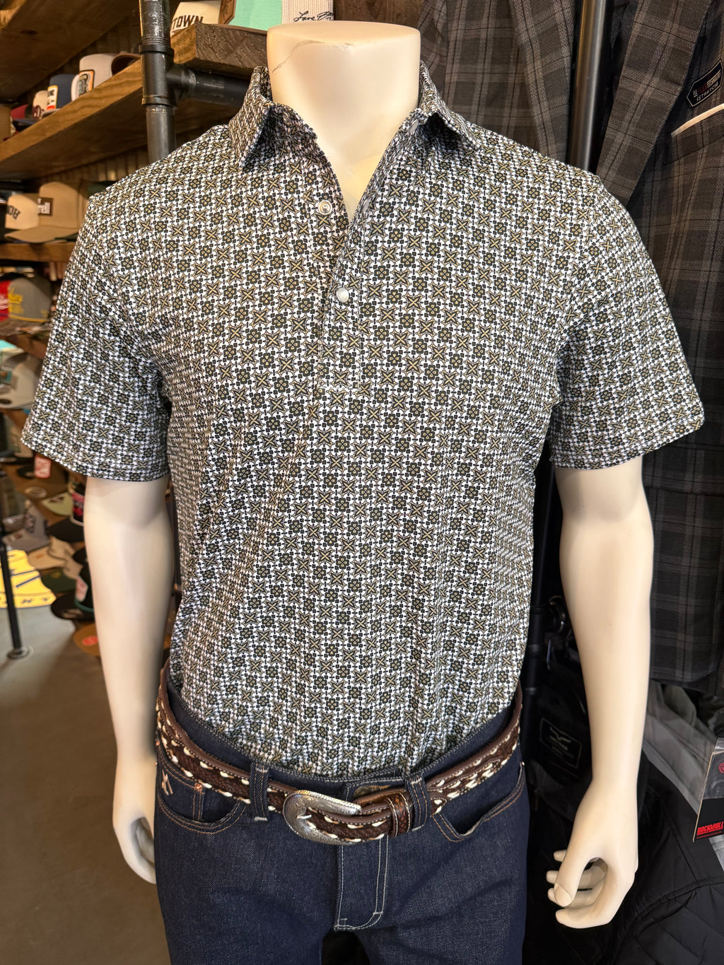 The Colton polo in green