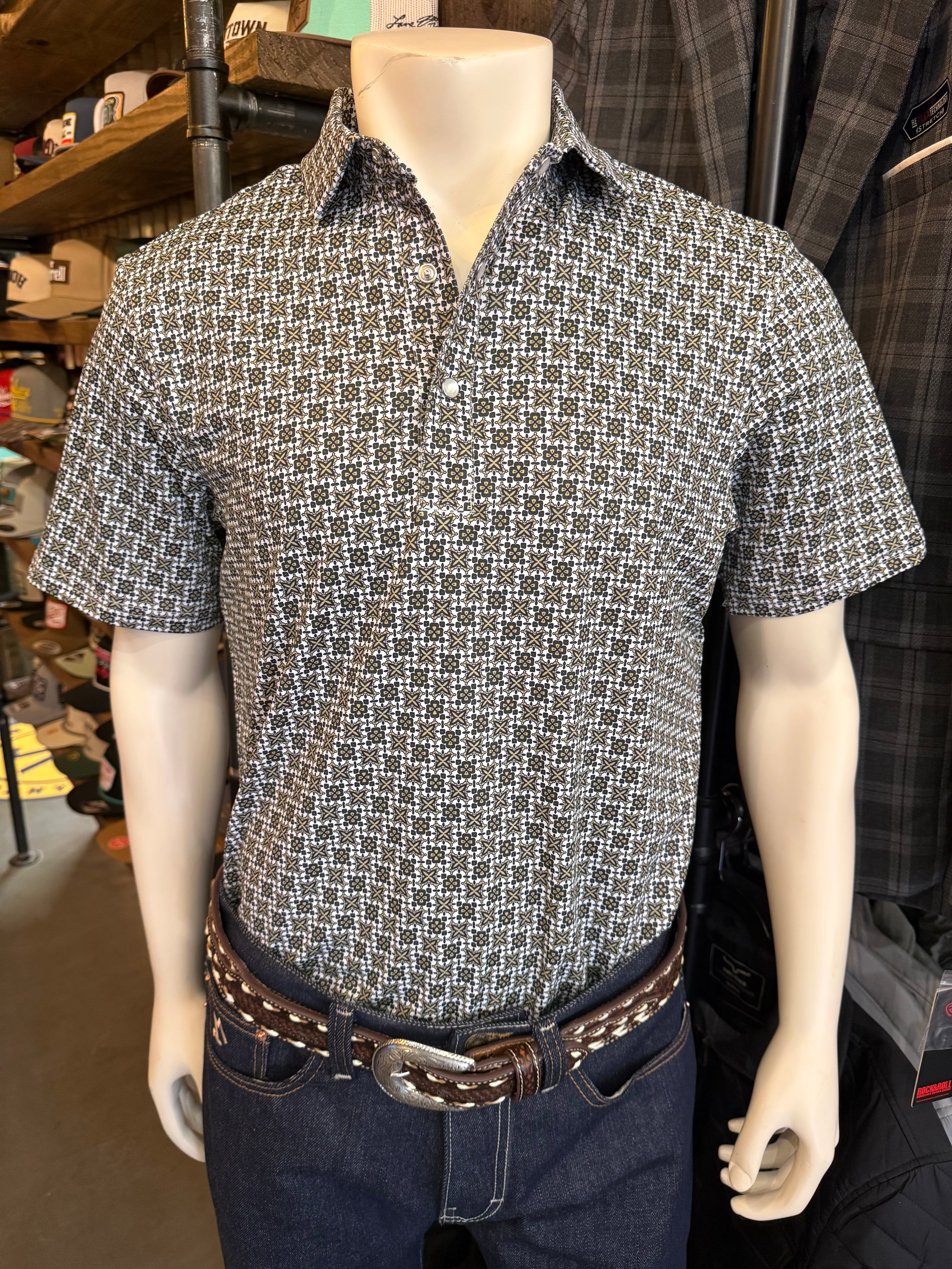 The Colton polo in green