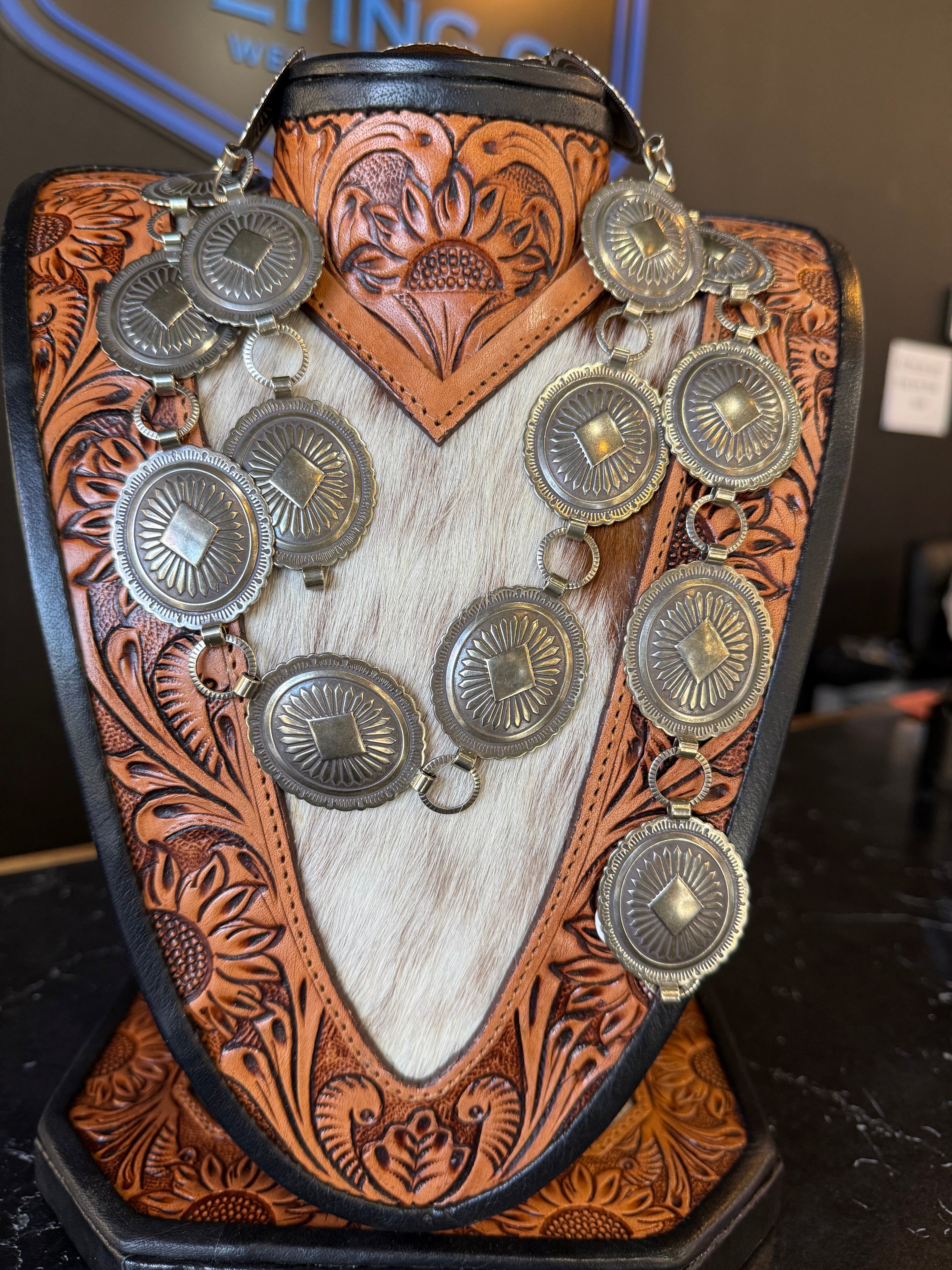 Silver concho belt