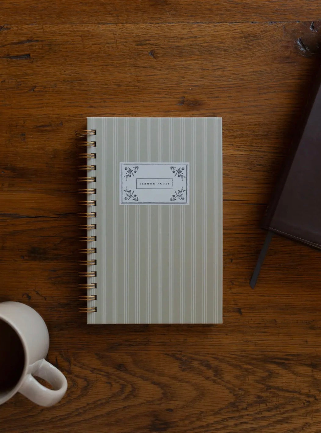 Sermon Notes Journal Pale Stripes